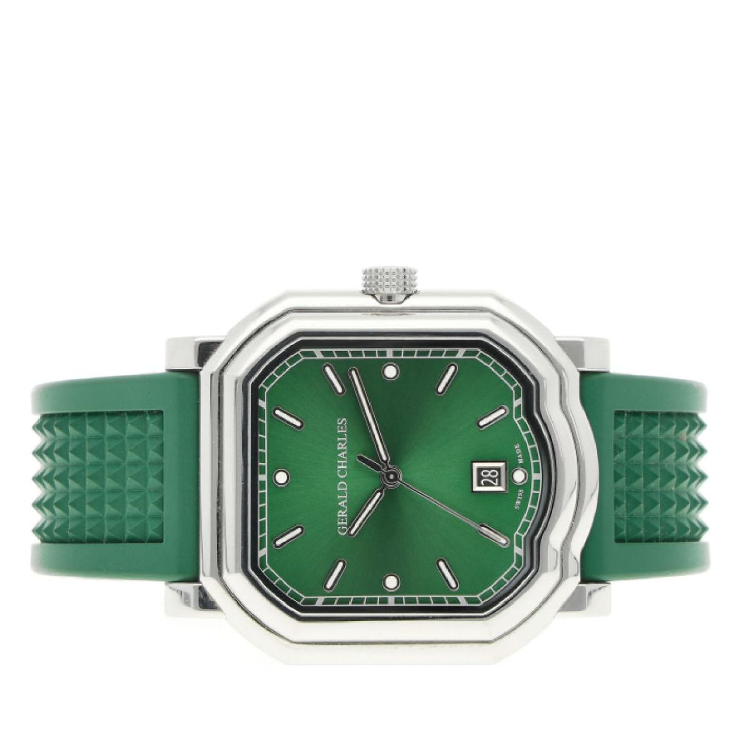 Gerald Charles Unknown GC2.0-A-02 (2023) - Groen wijzerplaat 40mm Staal (6/8)