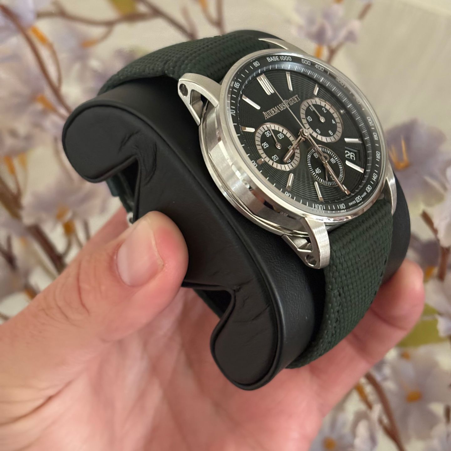 Audemars Piguet CODE 11.59 26393ST (2024) - Green dial 41 mm Steel case (3/4)