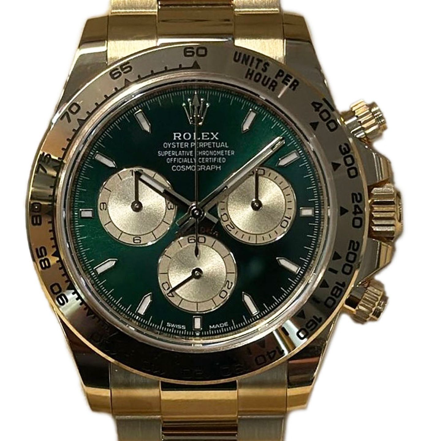 Rolex Daytona 126508 (2026) - Green dial 40 mm Yellow Gold case (1/1)
