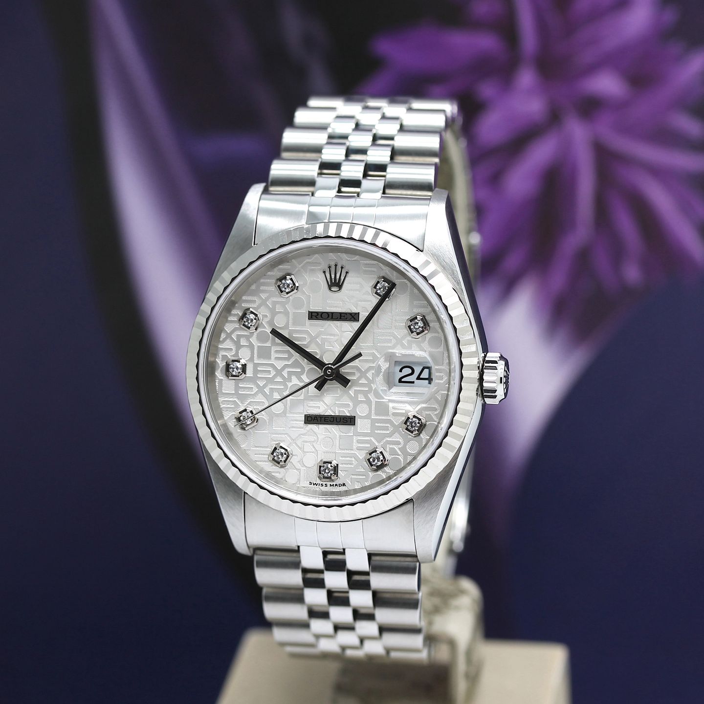 Rolex Datejust 36 16234 (2002) - Silver dial 36 mm Steel case (8/8)