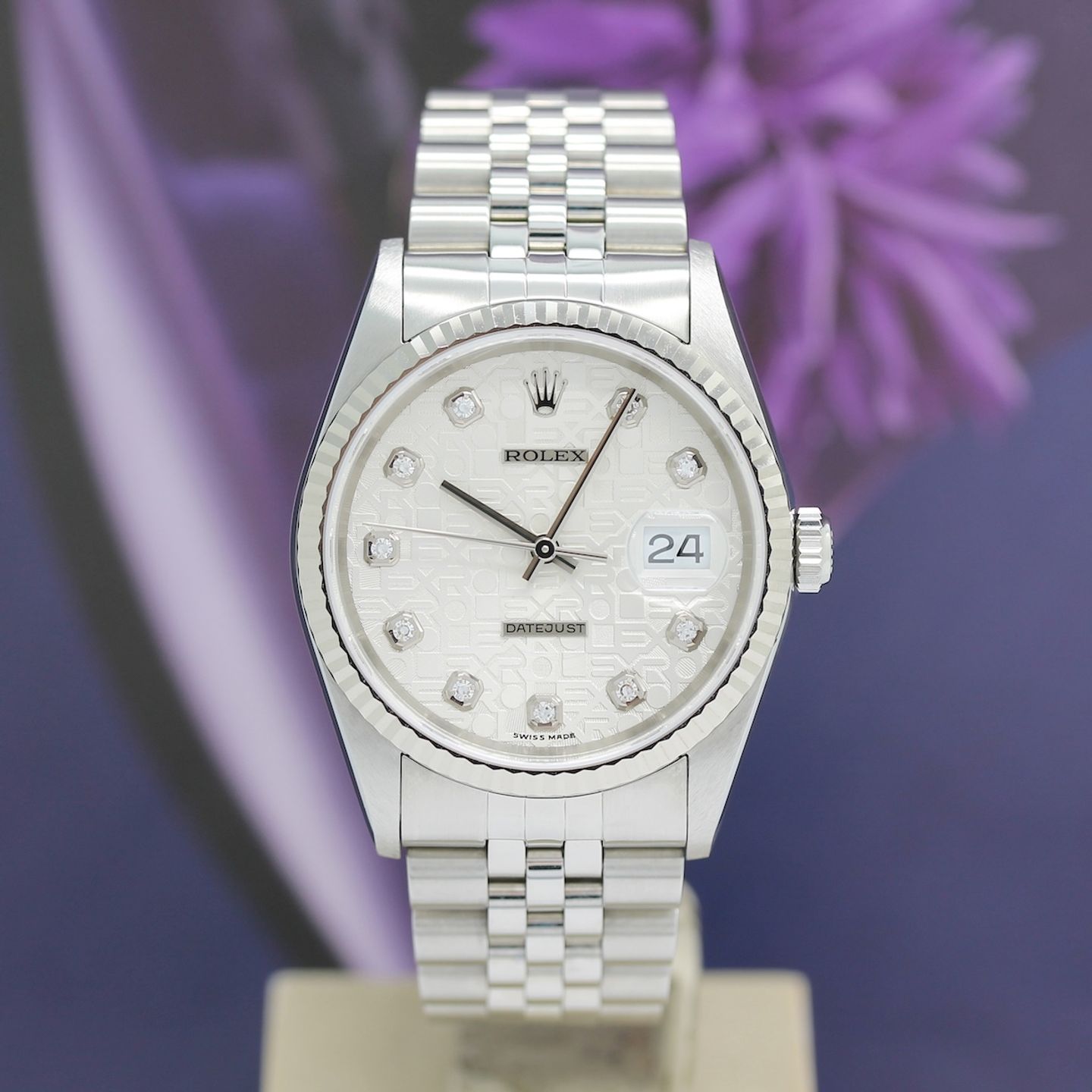 Rolex Datejust 36 16234 (2002) - Silver dial 36 mm Steel case (3/8)