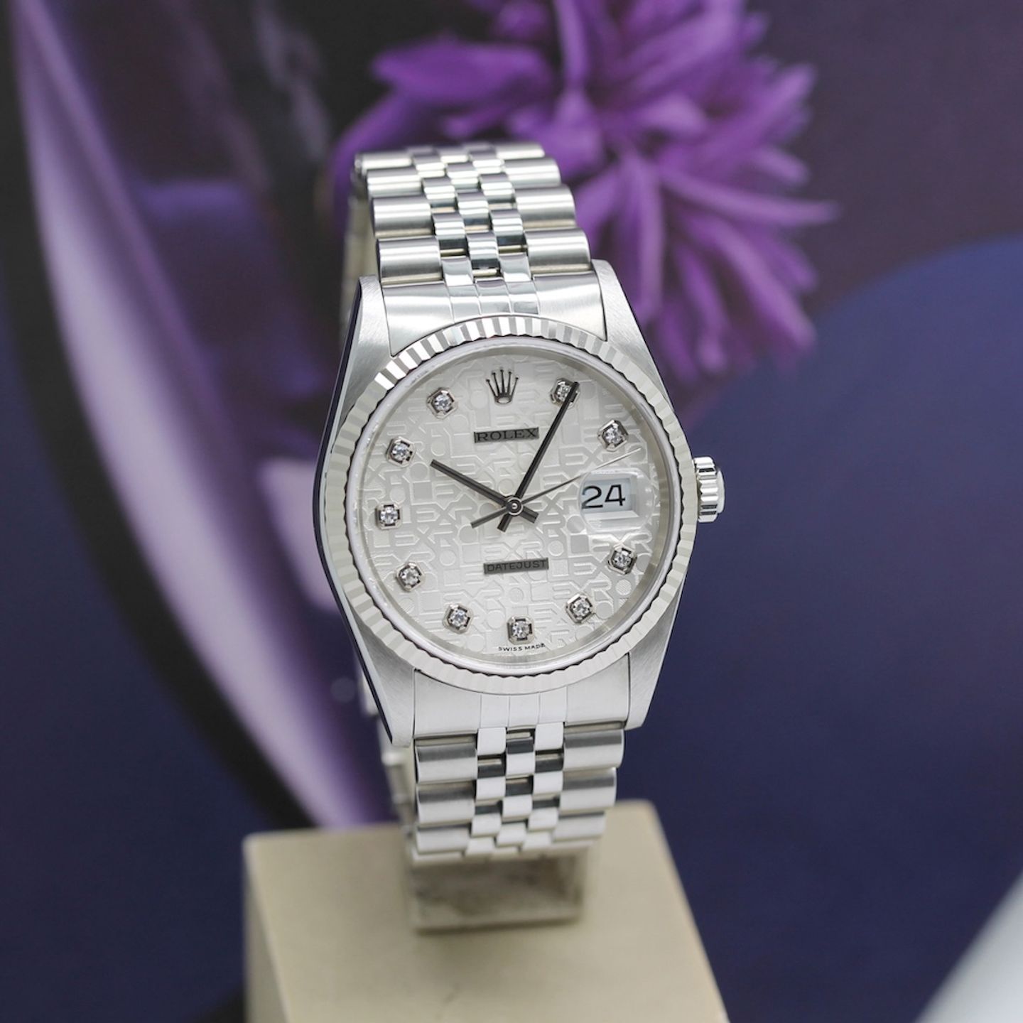 Rolex Datejust 36 16234 (2002) - Silver dial 36 mm Steel case (6/8)