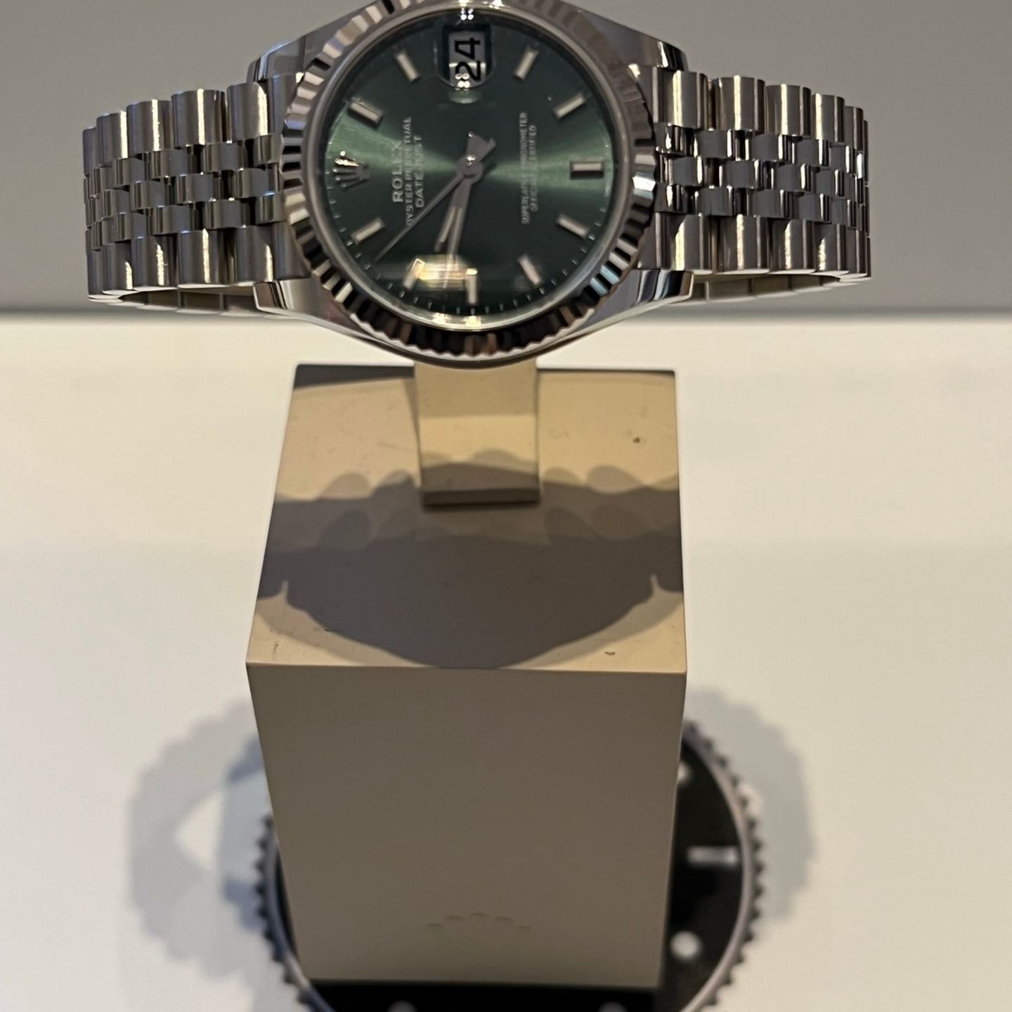 Rolex Datejust 31 278274 (2022) - Green dial 31 mm Steel case (6/7)