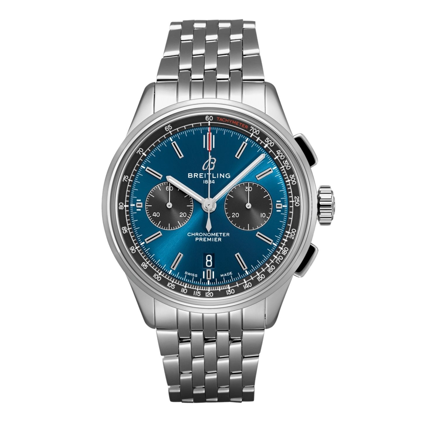 Breitling Premier AB0118A61C1A1 (2023) - Blauw wijzerplaat 42mm Staal (1/1)