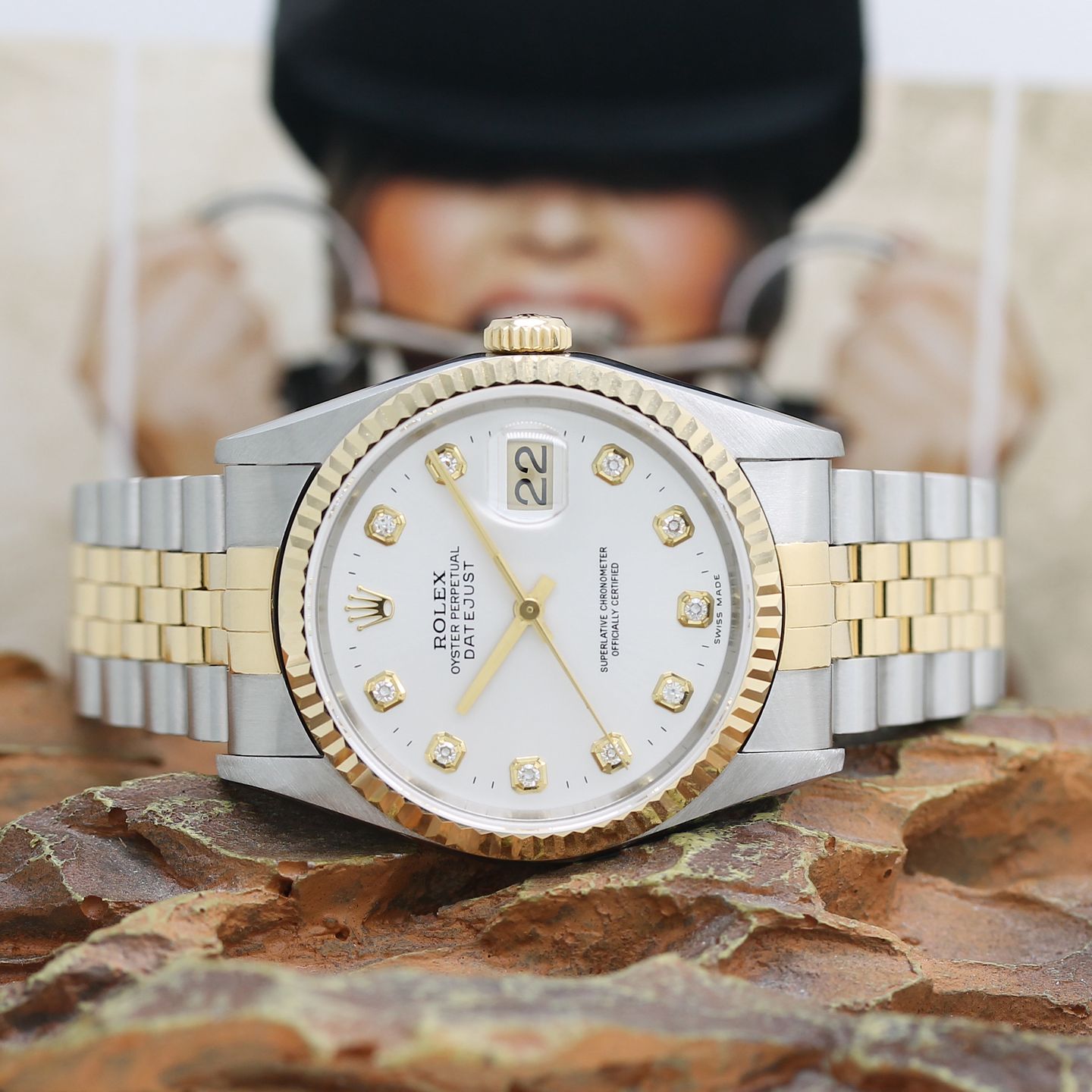 Rolex Datejust 36 16233 (1998) - Silver dial 36 mm Gold/Steel case (2/8)
