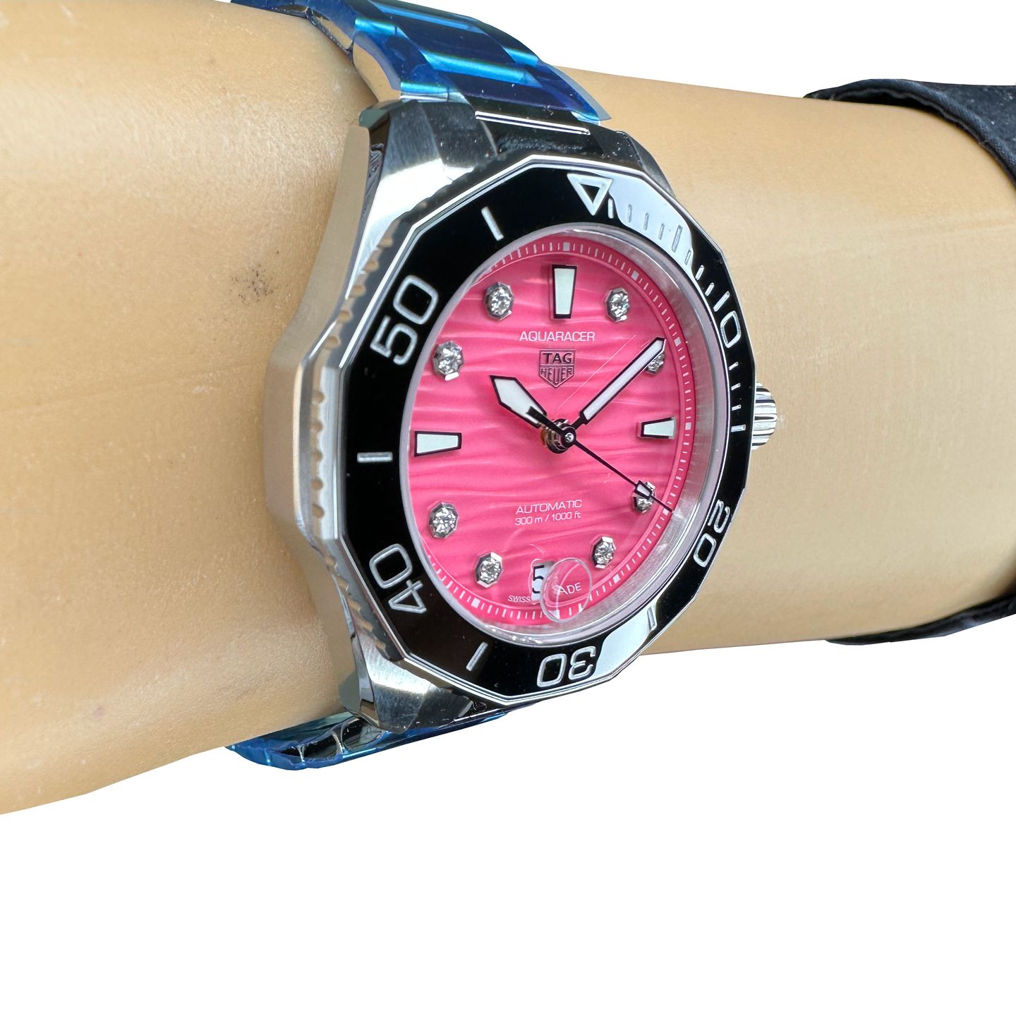 TAG Heuer Aquaracer Lady WBP231J.BA0618 (2024) - Pink dial 36 mm Steel case (5/8)