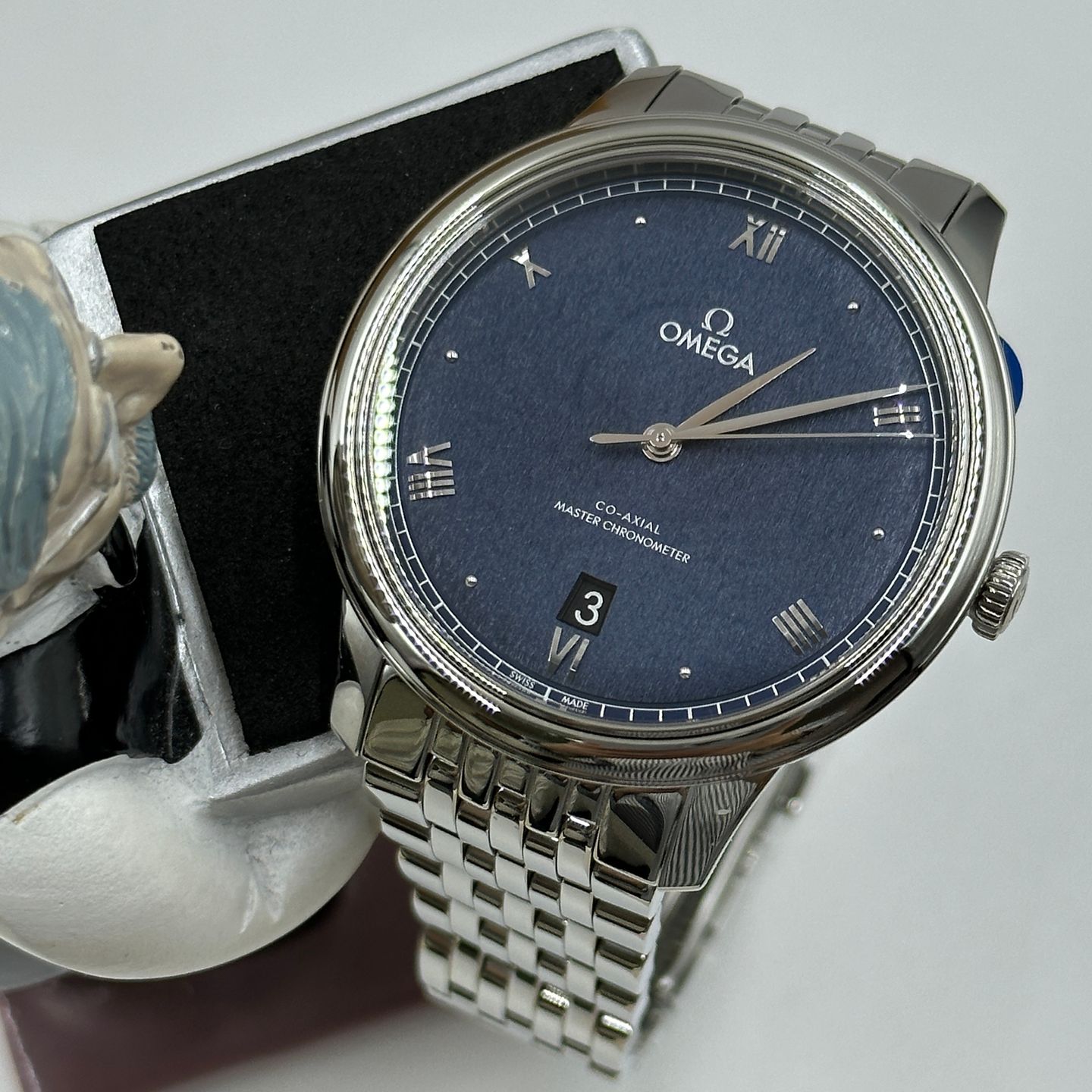 Omega De Ville Prestige 434.10.40.20.03.001 (2024) - Blauw wijzerplaat 40mm Staal (1/8)