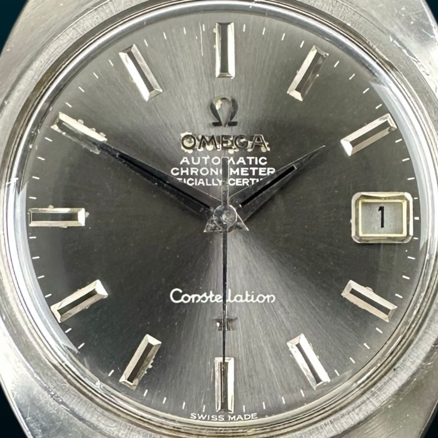 Omega Constellation 168.017 (1968) - Silver dial 35 mm Steel case (8/8)