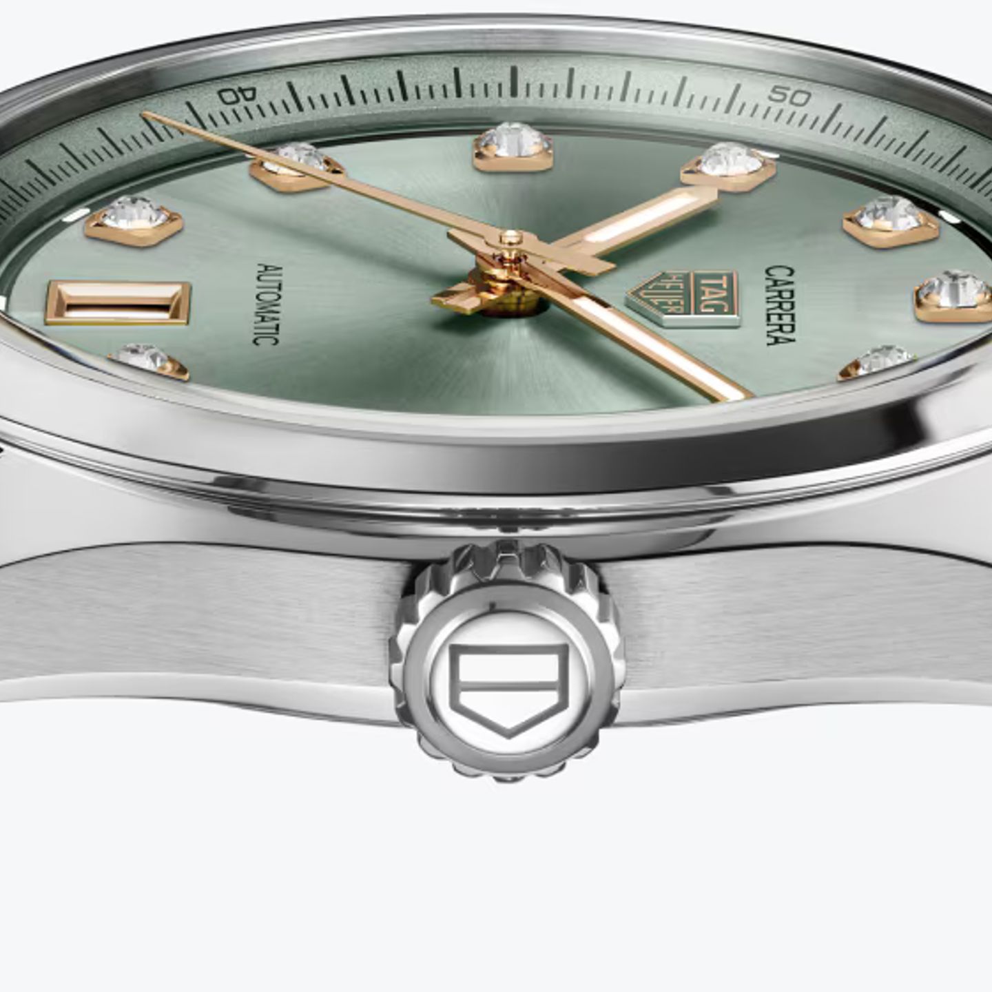 TAG Heuer Carrera Lady WBN2317.BA0001 (2025) - Green dial 36 mm Steel case (3/5)
