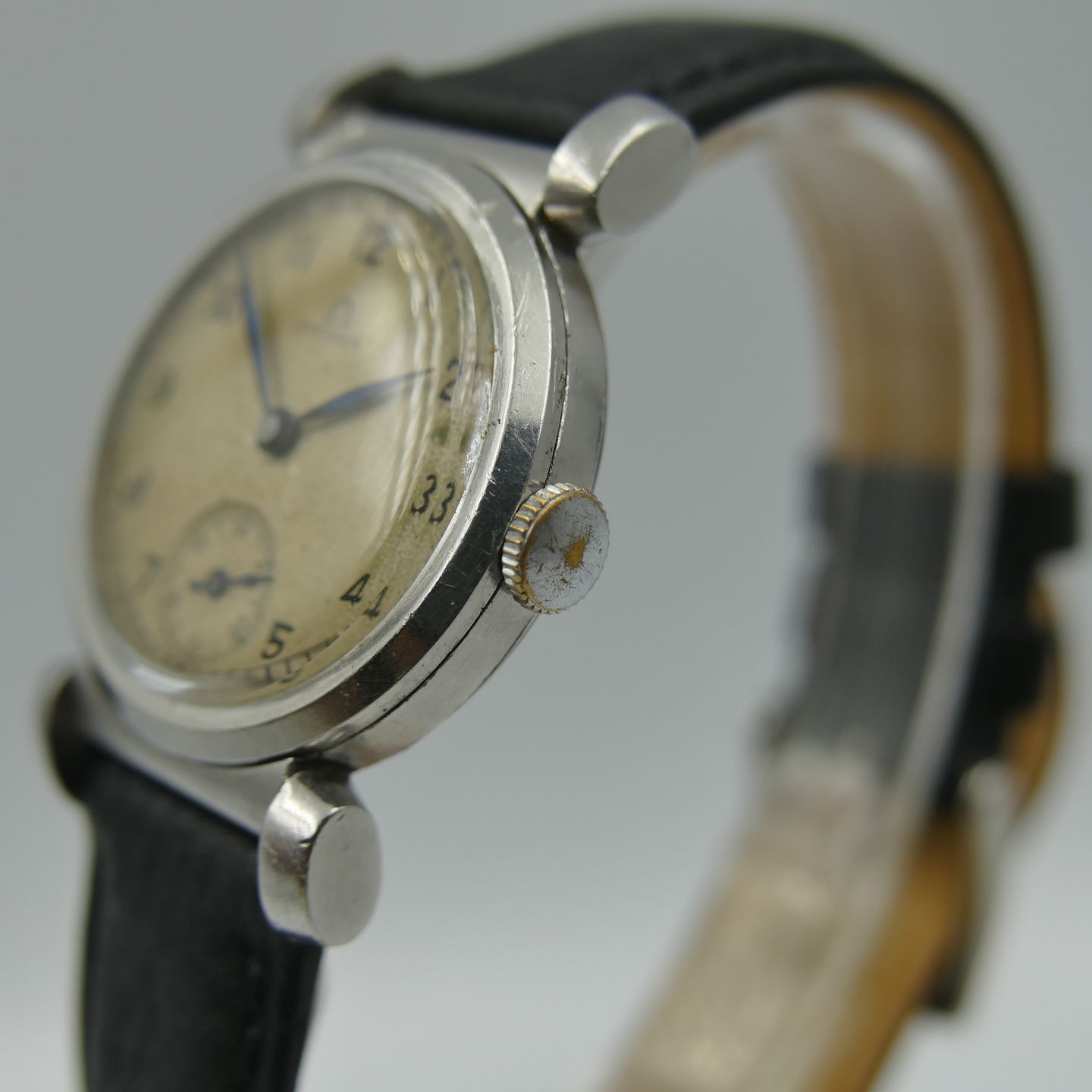 Omega Vintage 30's vintage watch Art Deco ref. CK 615 Scarab style cal. 26.5 SOB (1930) - Onbekend wijzerplaat 30mm Staal (3/8)