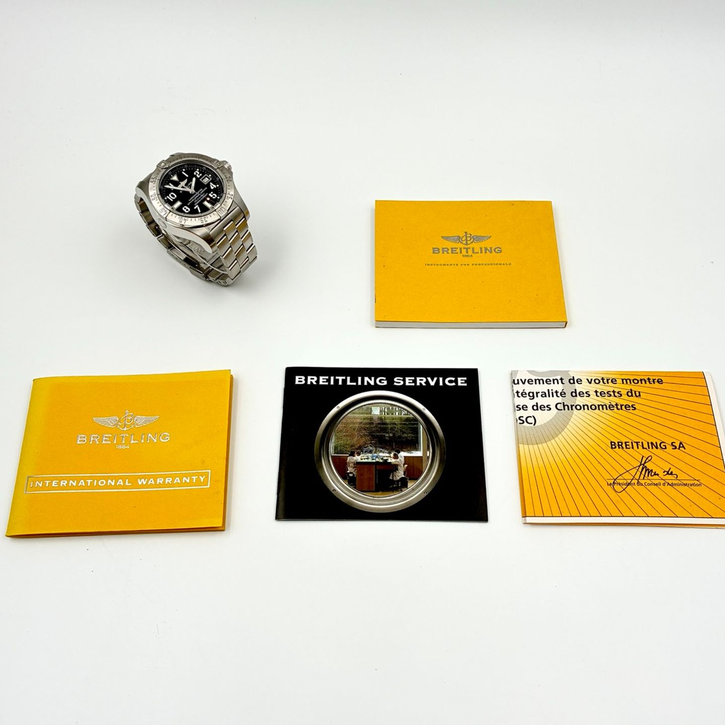 Breitling Avenger Seawolf A17330 (2011) - Blue dial 45 mm Steel case (8/8)