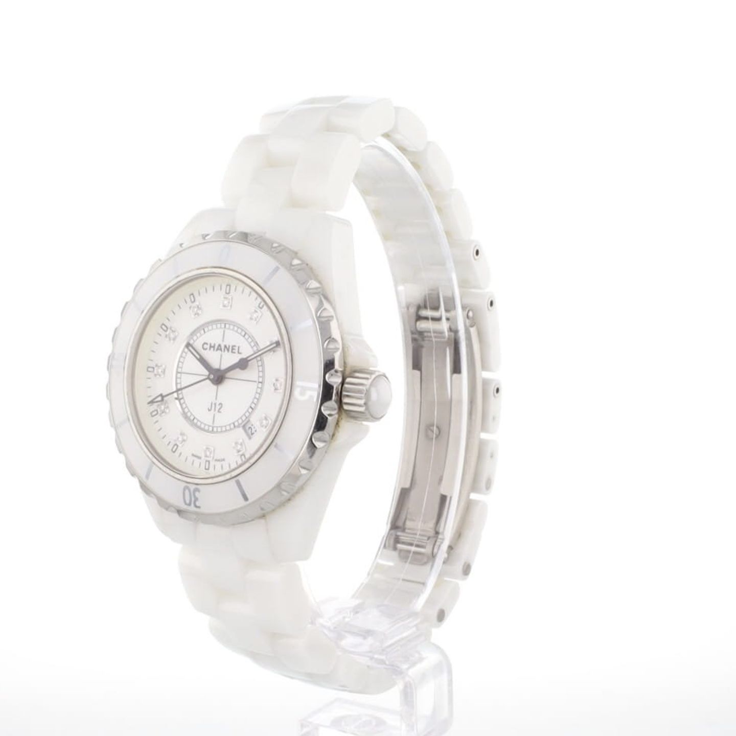 Chanel J12 H1628 (Onbekend (willekeurig serienummer)) - Wit wijzerplaat 33mm Keramiek (2/4)