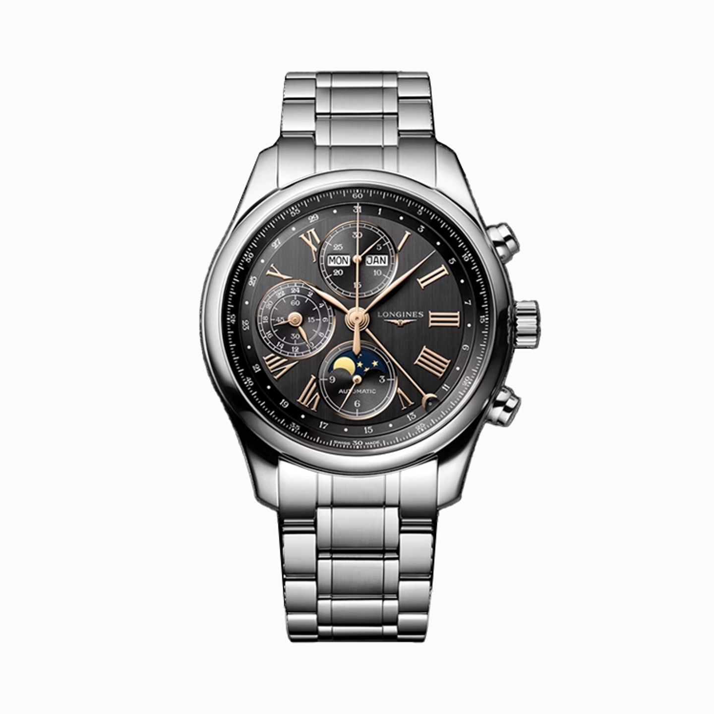 Longines Master Collection L2.773.4.61.6 (2025) - Grijs wijzerplaat 42mm Staal (1/1)