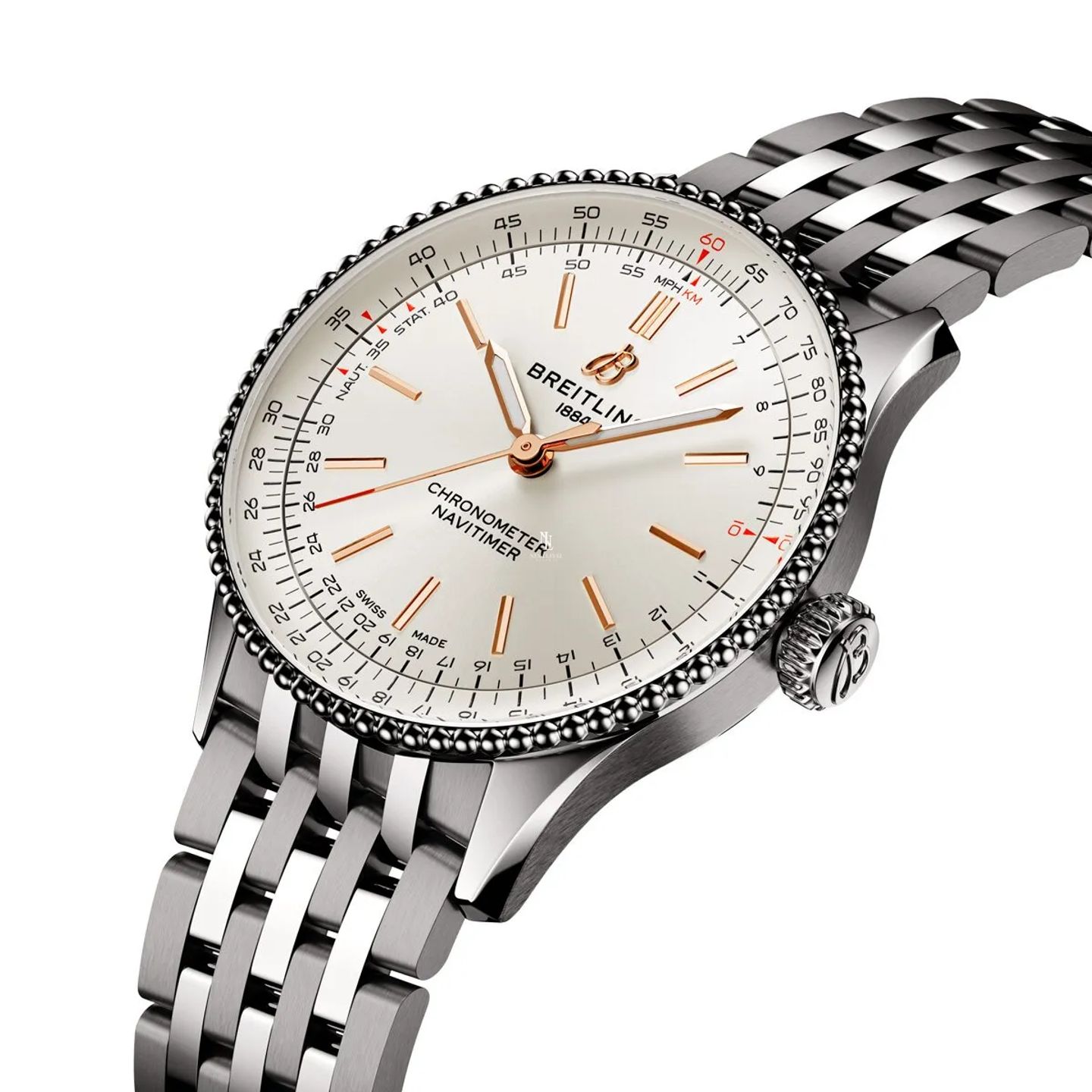 Breitling Navitimer A17327211G1A1 (2026) - Silver dial 36 mm Steel case (2/5)