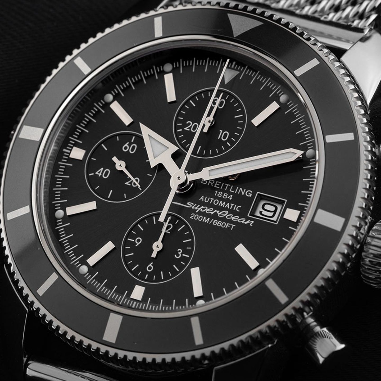 Breitling Superocean Heritage Chronograph A1332024/B908 (2014) - Black dial 46 mm Steel case (3/8)