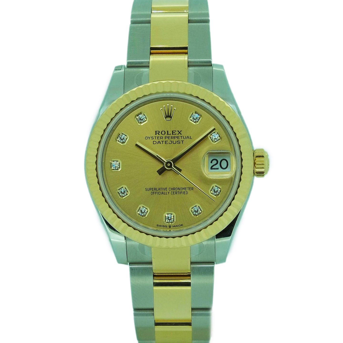 Rolex Datejust 31 278273 (2024) - Champagne wijzerplaat 31mm Staal (1/6)