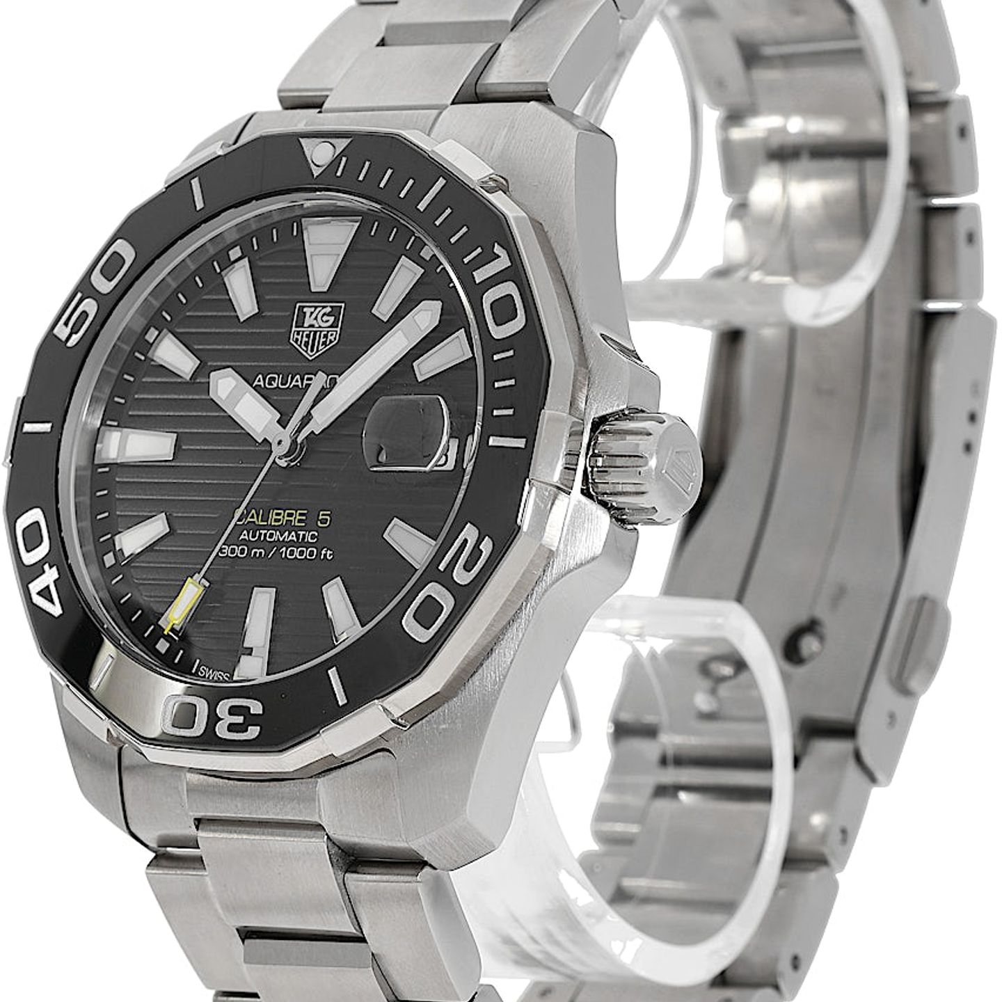 TAG Heuer Aquaracer 300M WAY211A.BA0928 (2021) - Black dial 41 mm Steel case (3/5)