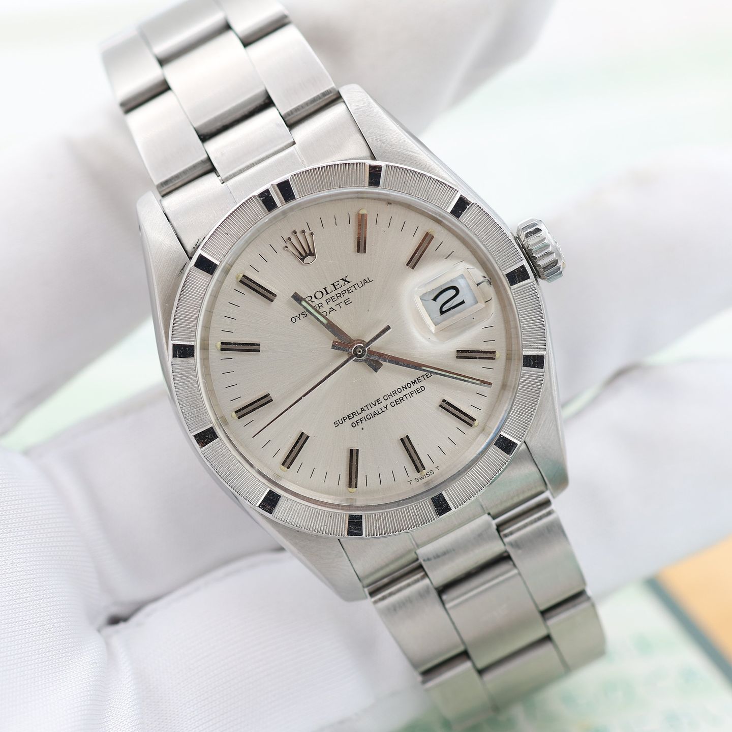 Rolex Oyster Perpetual Date 1501 (Onbekend (willekeurig serienummer)) - 34mm Staal (2/8)