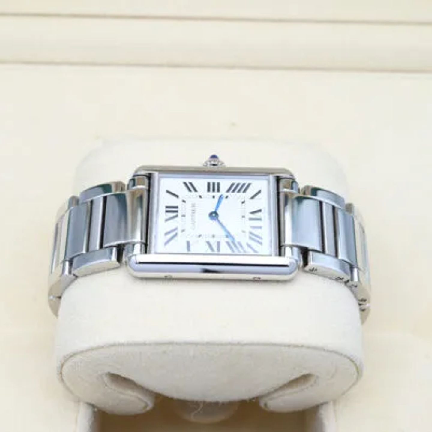 Cartier Tank WSTA0052 (2023) - White dial 34 mm Steel case (3/8)