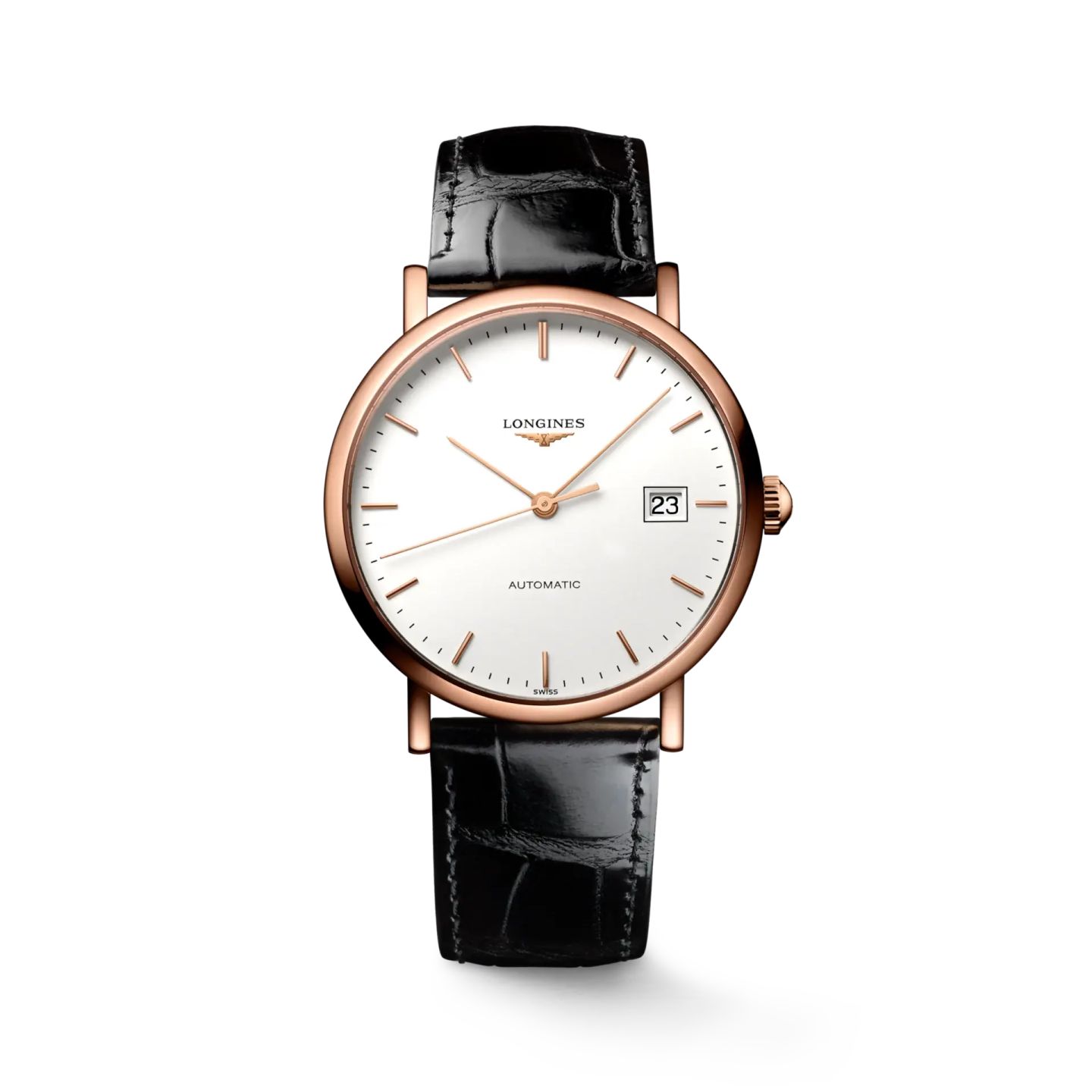 Longines Elegant L4.787.8.12.4 (2025) - Wit wijzerplaat 37mm Roségoud (1/1)