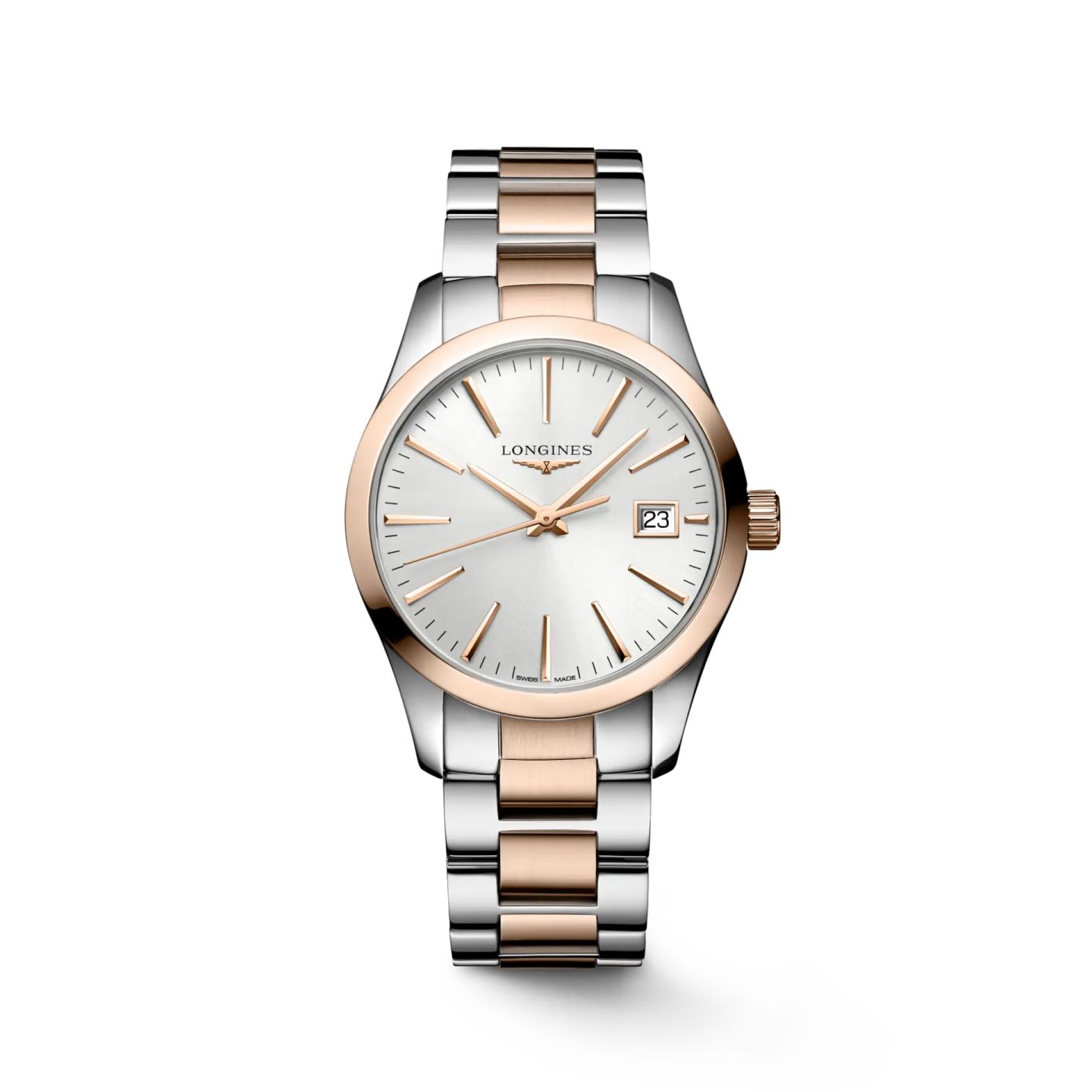 Longines Conquest Classic L2.386.3.72.7 (2025) - Zilver wijzerplaat 34mm Staal (1/1)