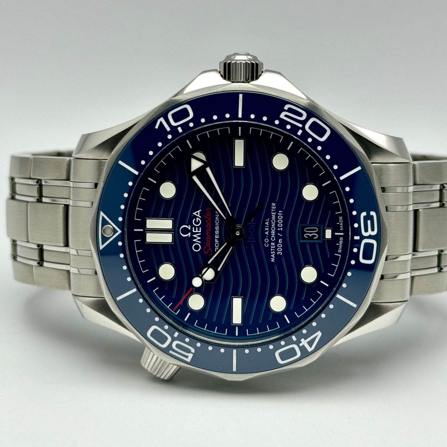 Omega Seamaster Diver 300 M 210.30.42.20.03.001 (2019) - Blauw wijzerplaat 42mm Staal (2/10)