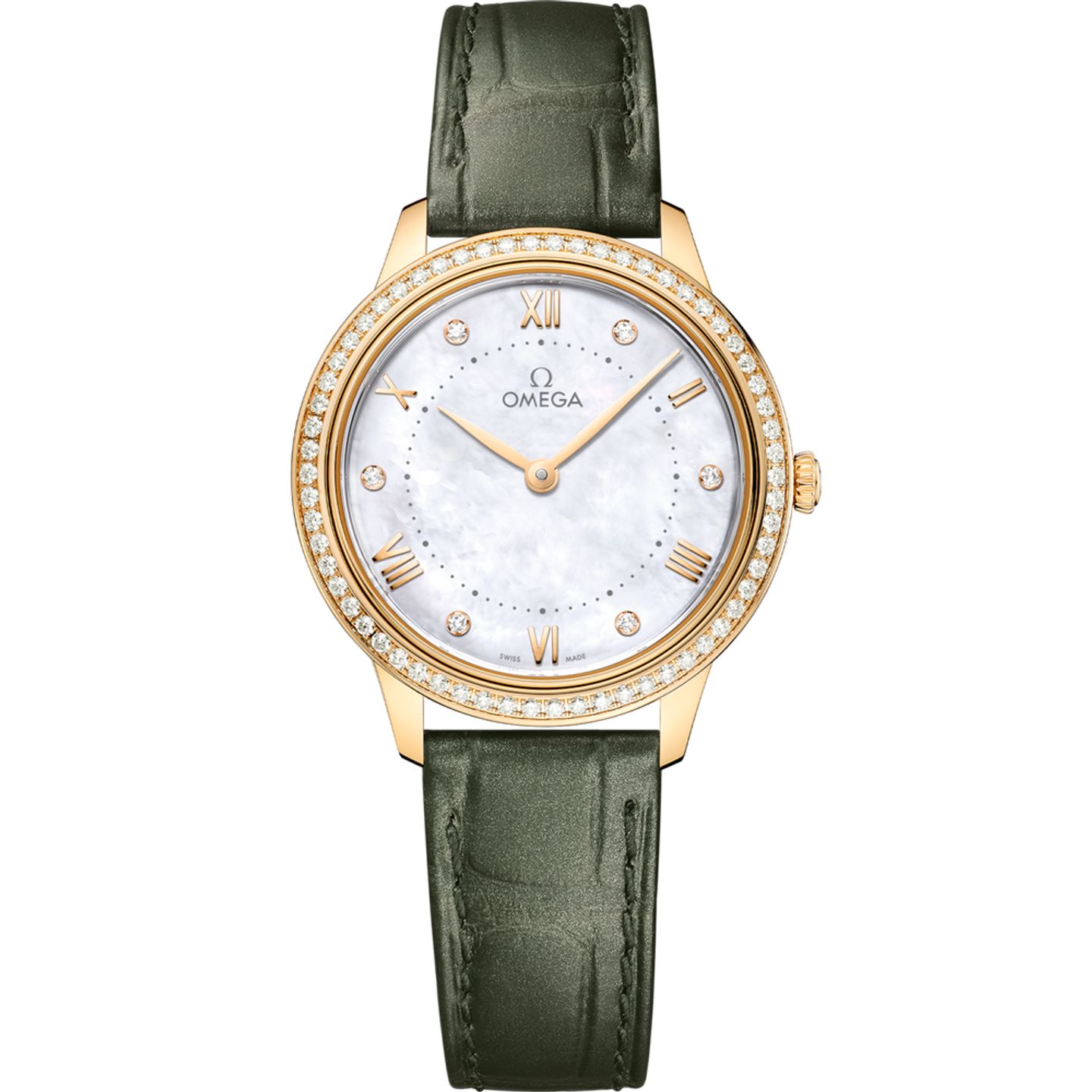 Omega De Ville 434.58.30.60.55.002 (2025) - White dial 30 mm Yellow Gold case (1/1)