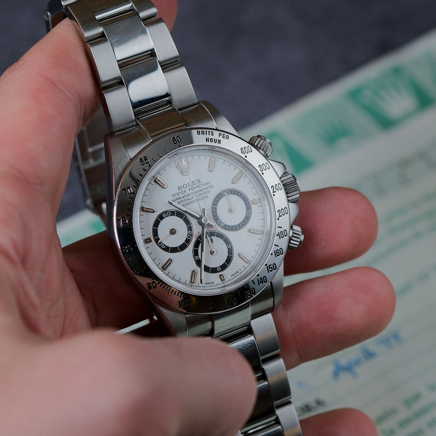 Rolex Daytona 16520 (1999) - White dial 40 mm Steel case (3/8)