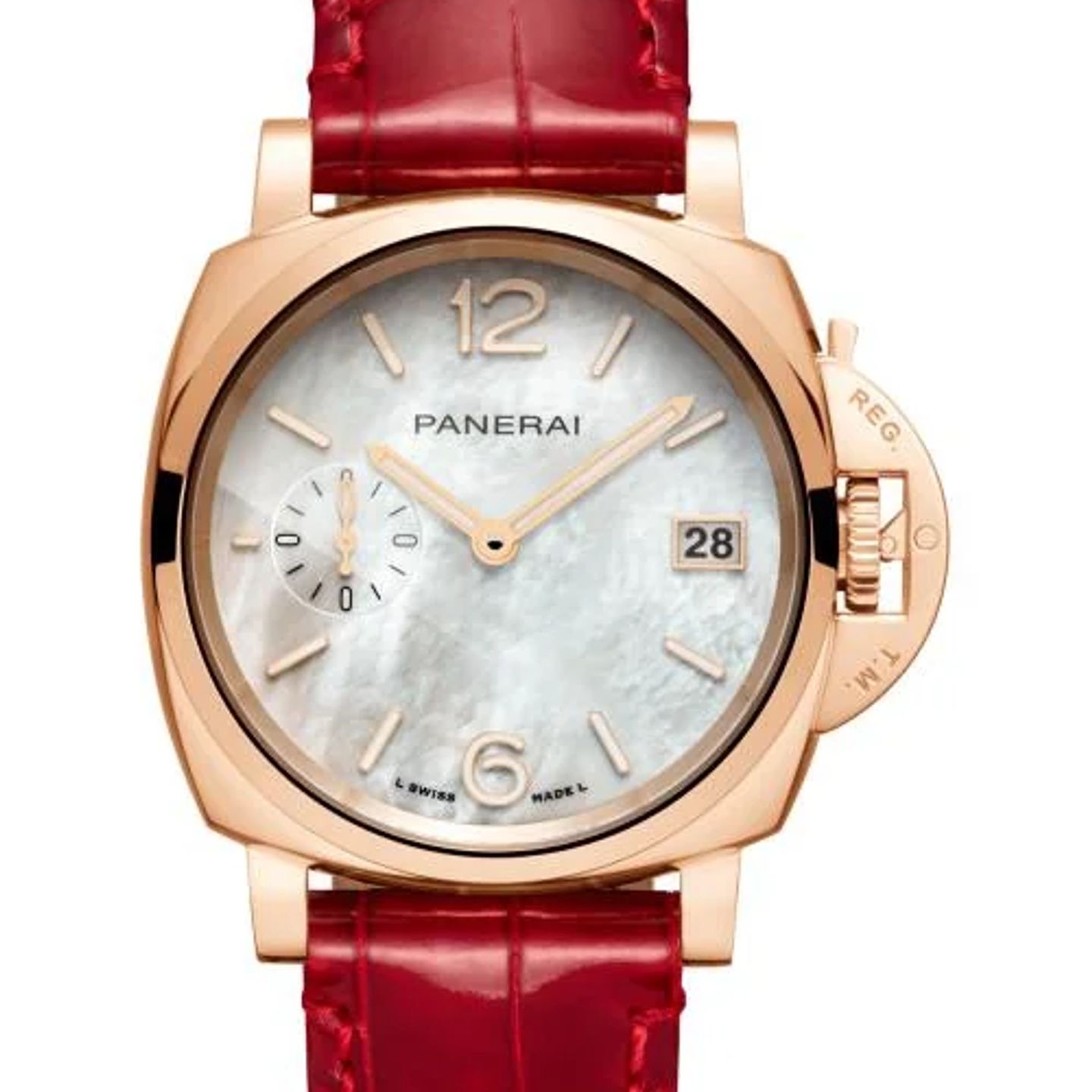 Panerai Luminor Due PAM01280 (2026) - Parelmoer wijzerplaat 38mm Roodgoud (1/1)