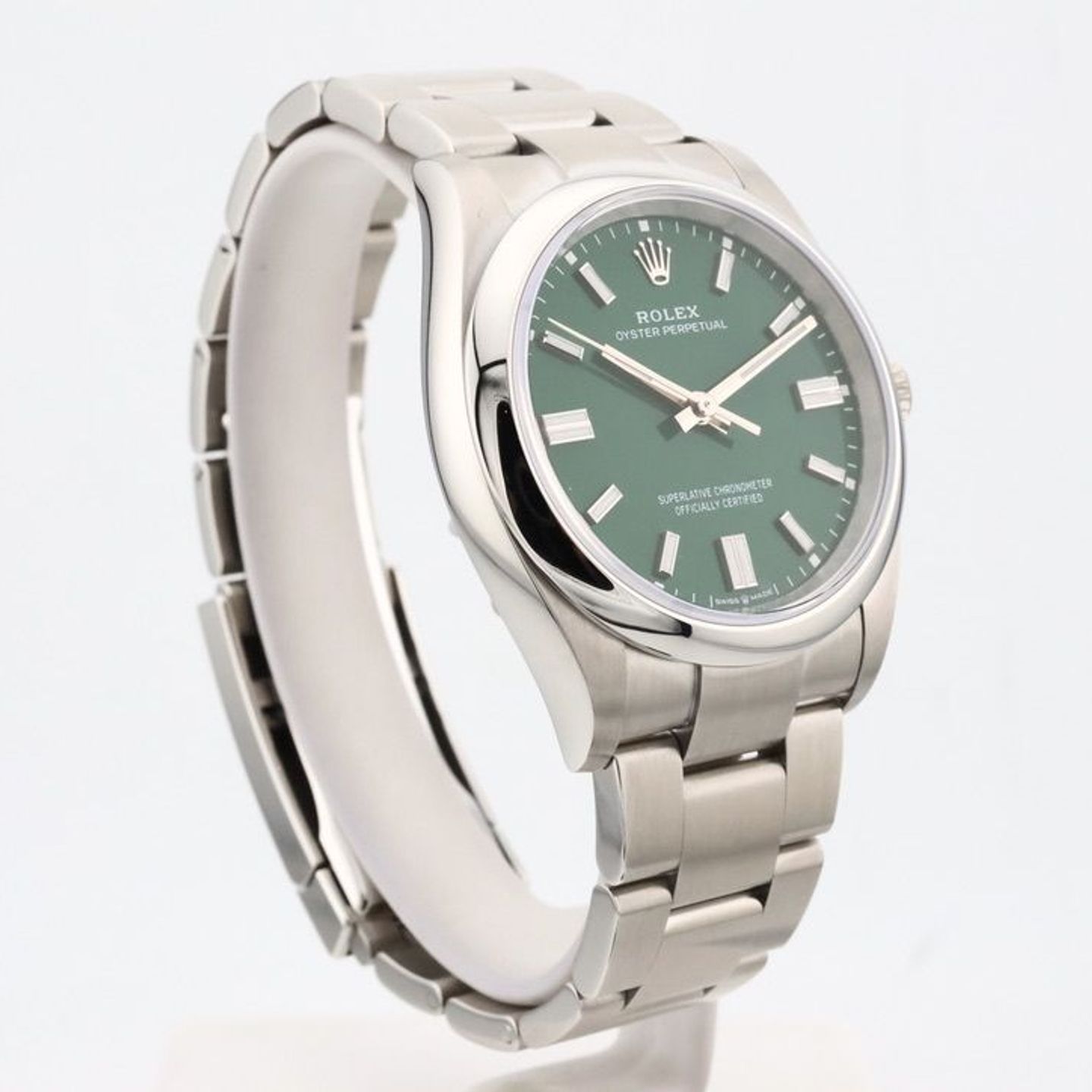 Rolex Oyster Perpetual 36 126000 (2024) - Green dial 36 mm Steel case (8/8)