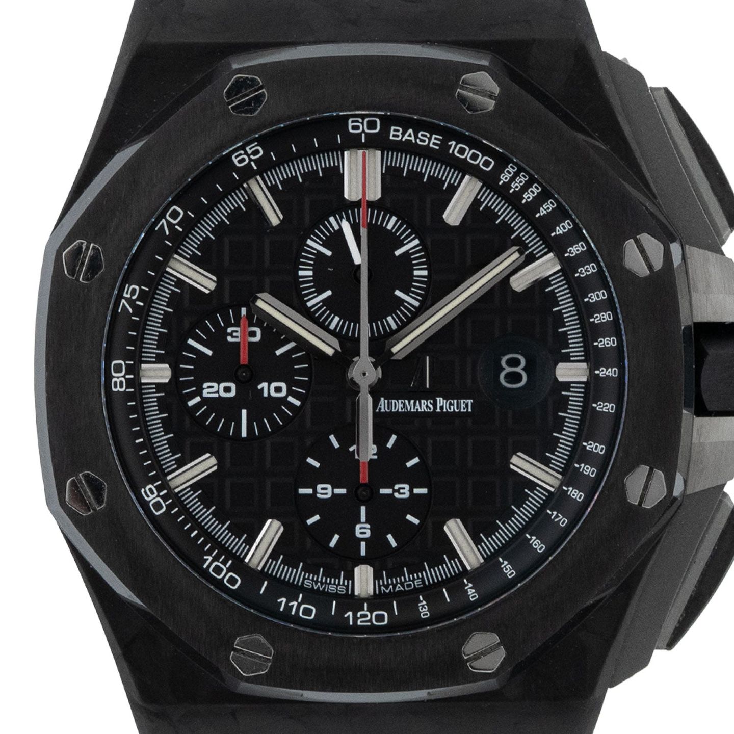Audemars Piguet Royal Oak Offshore Chronograph 26400AU.OO.A002CA.01 (2013) - Zwart wijzerplaat 44mm Carbon (2/8)