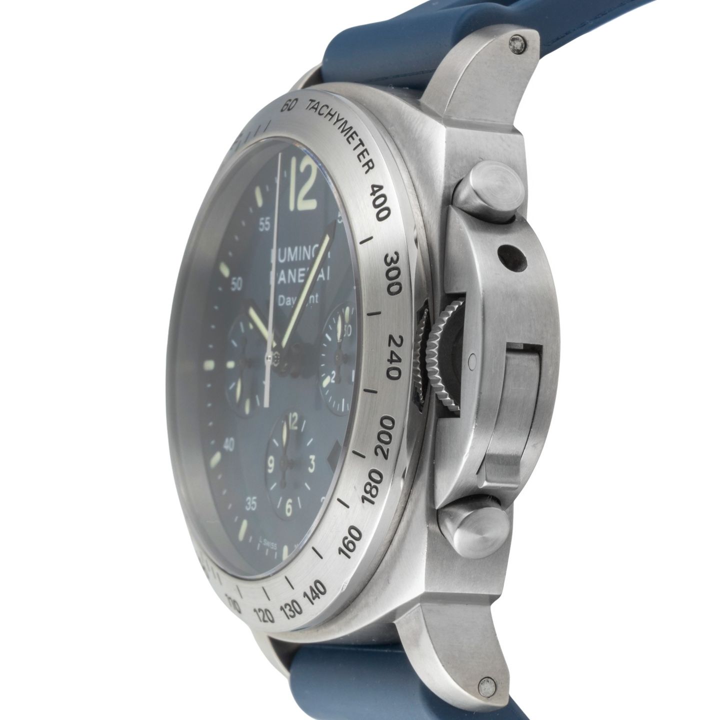 Panerai Luminor Chrono PAM00326 (2009) - Blauw wijzerplaat 44mm Titanium (6/8)