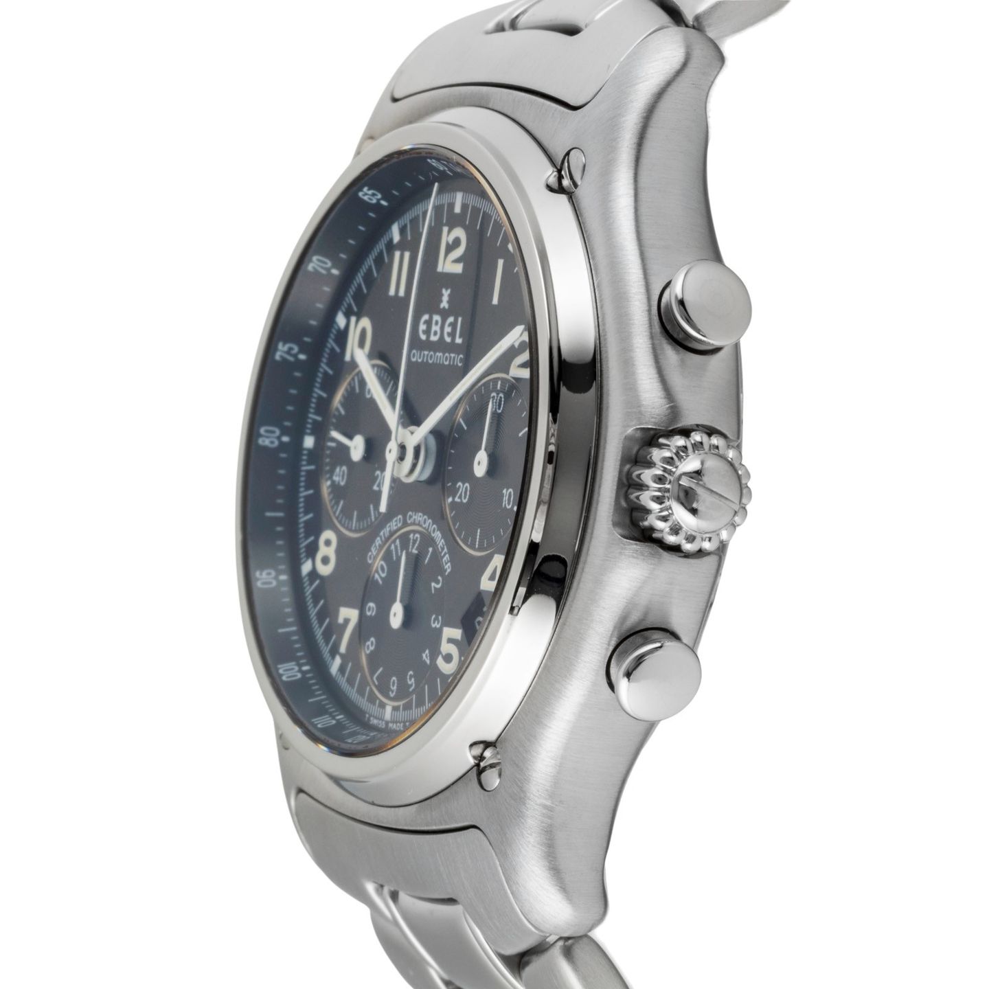 Ebel Le Modulor 9137240 (2003) - Zwart wijzerplaat 41mm Staal (6/8)