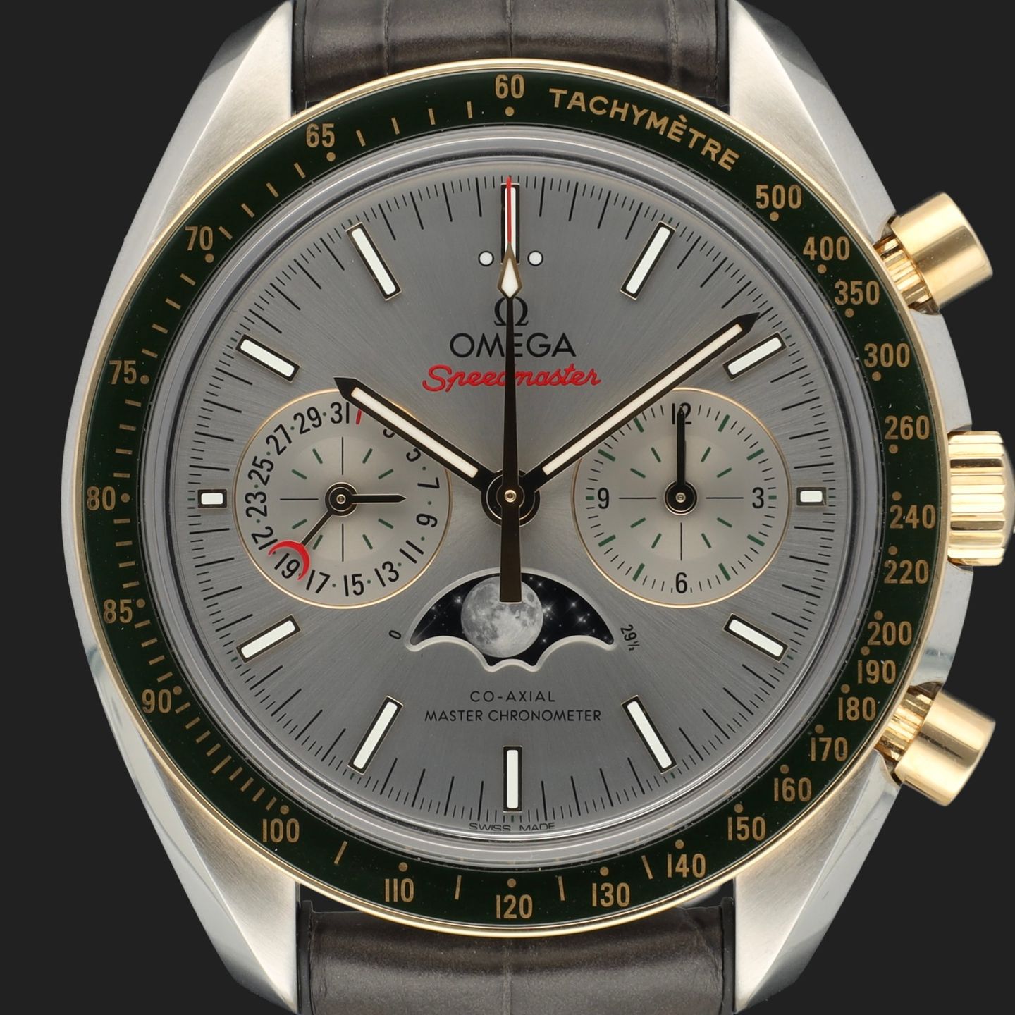 Omega Speedmaster Moonphase 304.23.44.52.06.001 (2017) - Grey dial 44 mm Steel case (2/8)