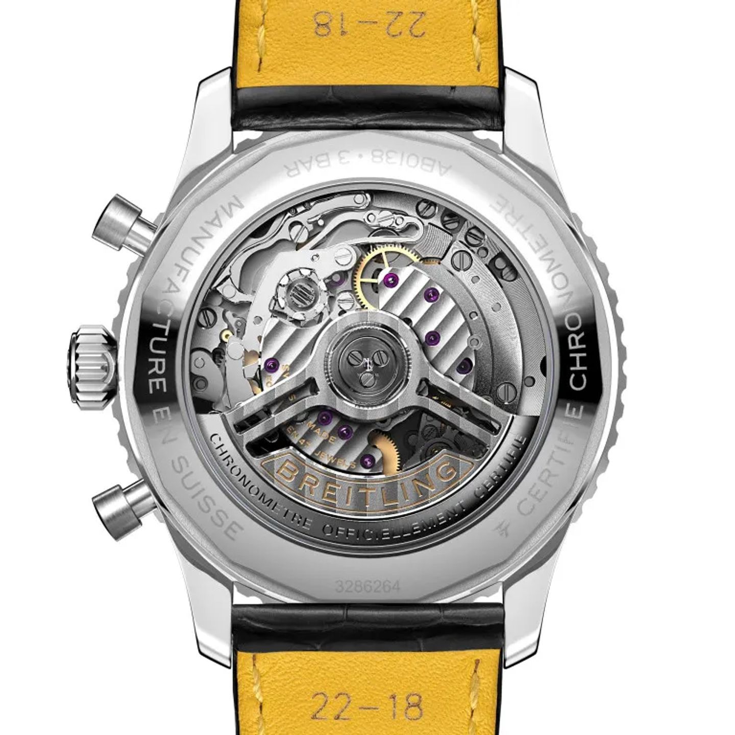 Breitling Navitimer 1 B01 Chronograph AB0138 (2026) - Zwart wijzerplaat 43mm Staal (4/6)
