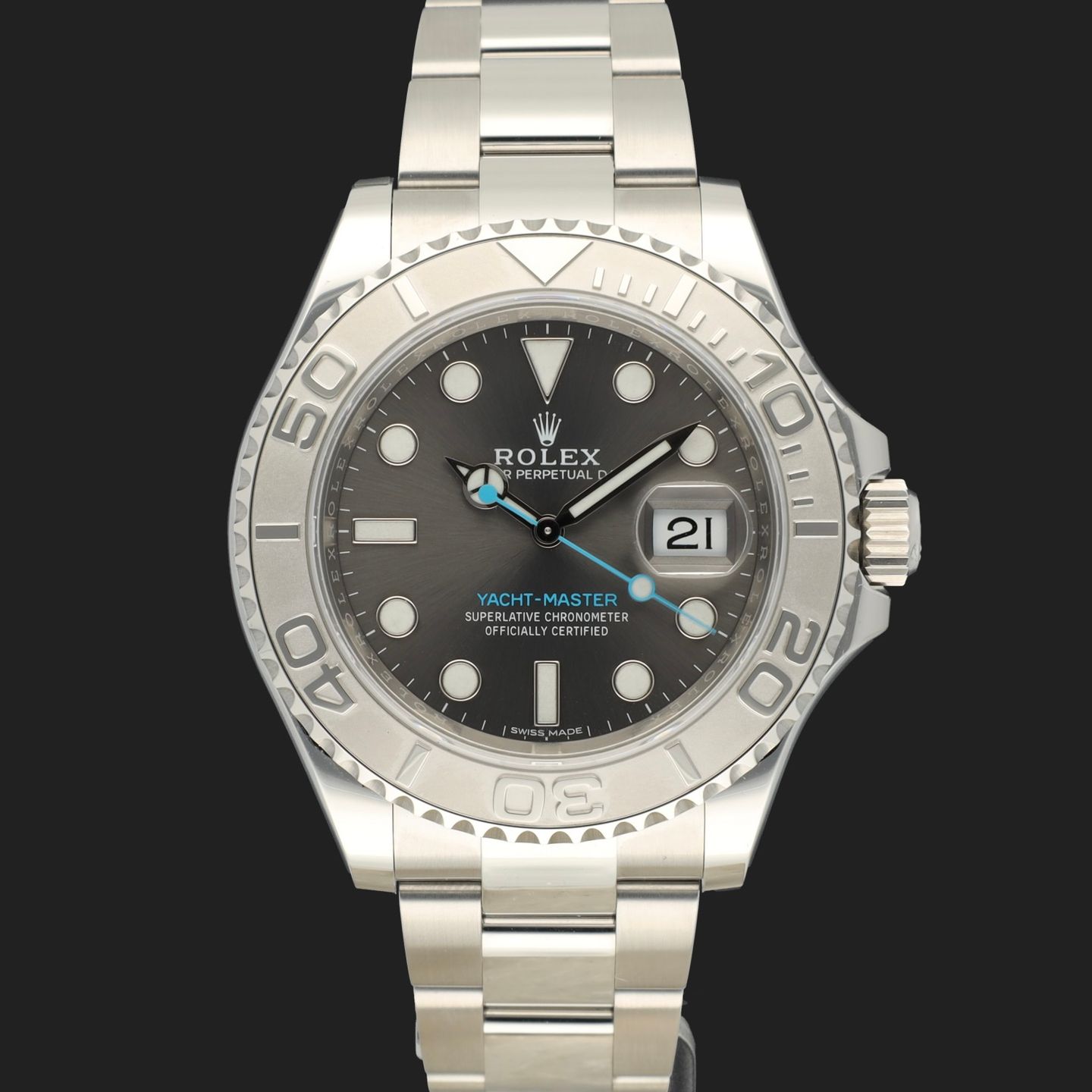 Rolex Yacht-Master 40 116622 (2018) - Grey dial 40 mm Steel case (2/8)