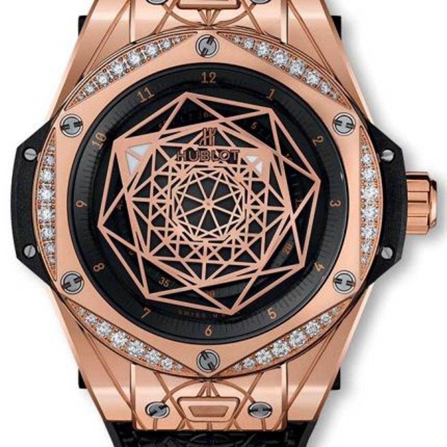 Hublot Big Bang Sang Bleu 465.OS.1118.VR.1204.MXM17 (2019) - Grey dial 39 mm Rose Gold case (1/1)