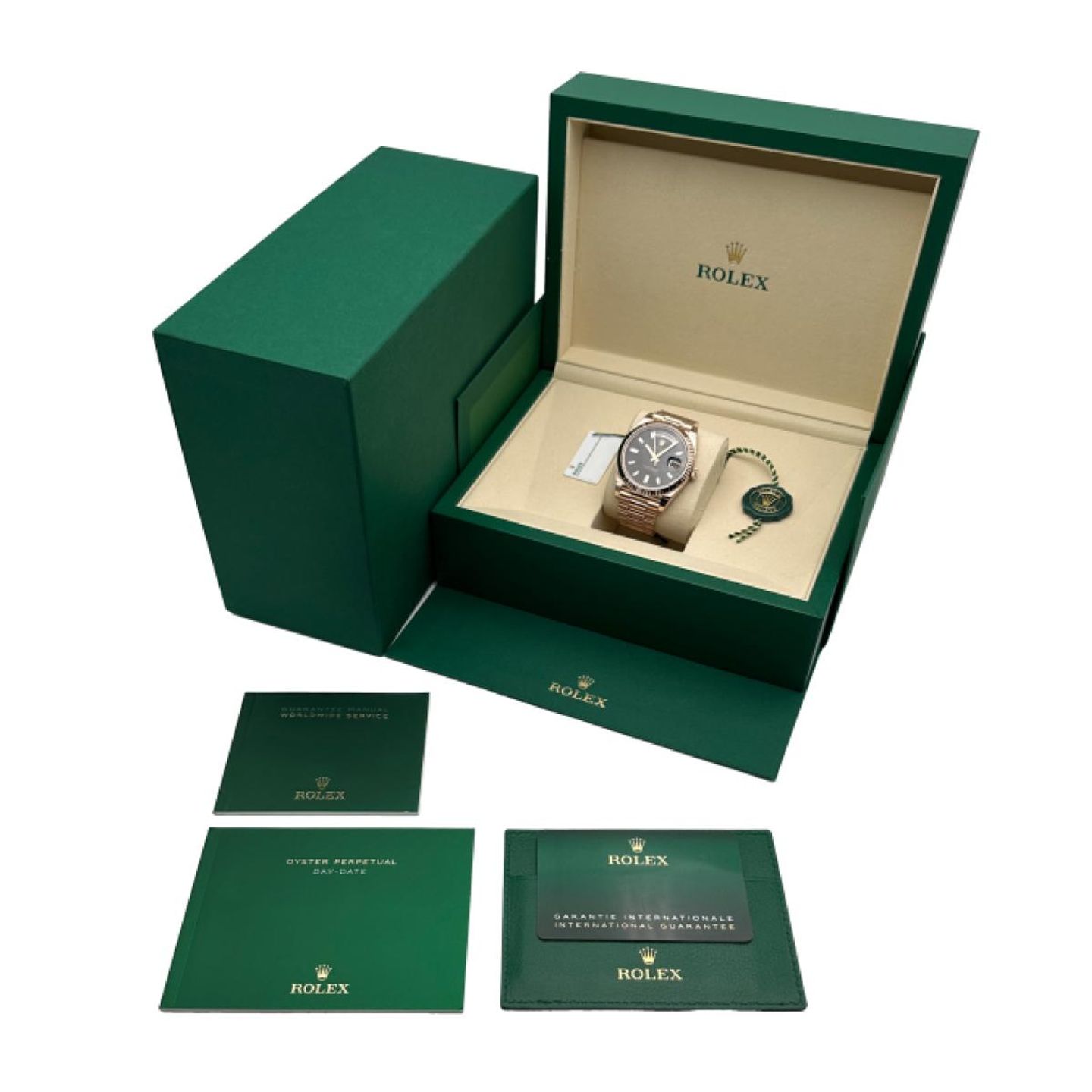 Rolex Day-Date 40 228235 (2025) - Brown dial 40 mm Rose Gold case (5/5)