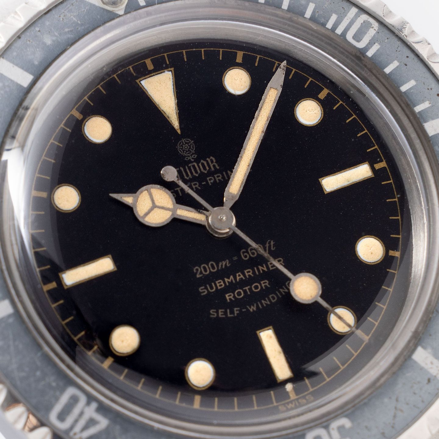 Tudor Submariner 7928 (1962) - Zwart wijzerplaat 40mm Staal (3/8)