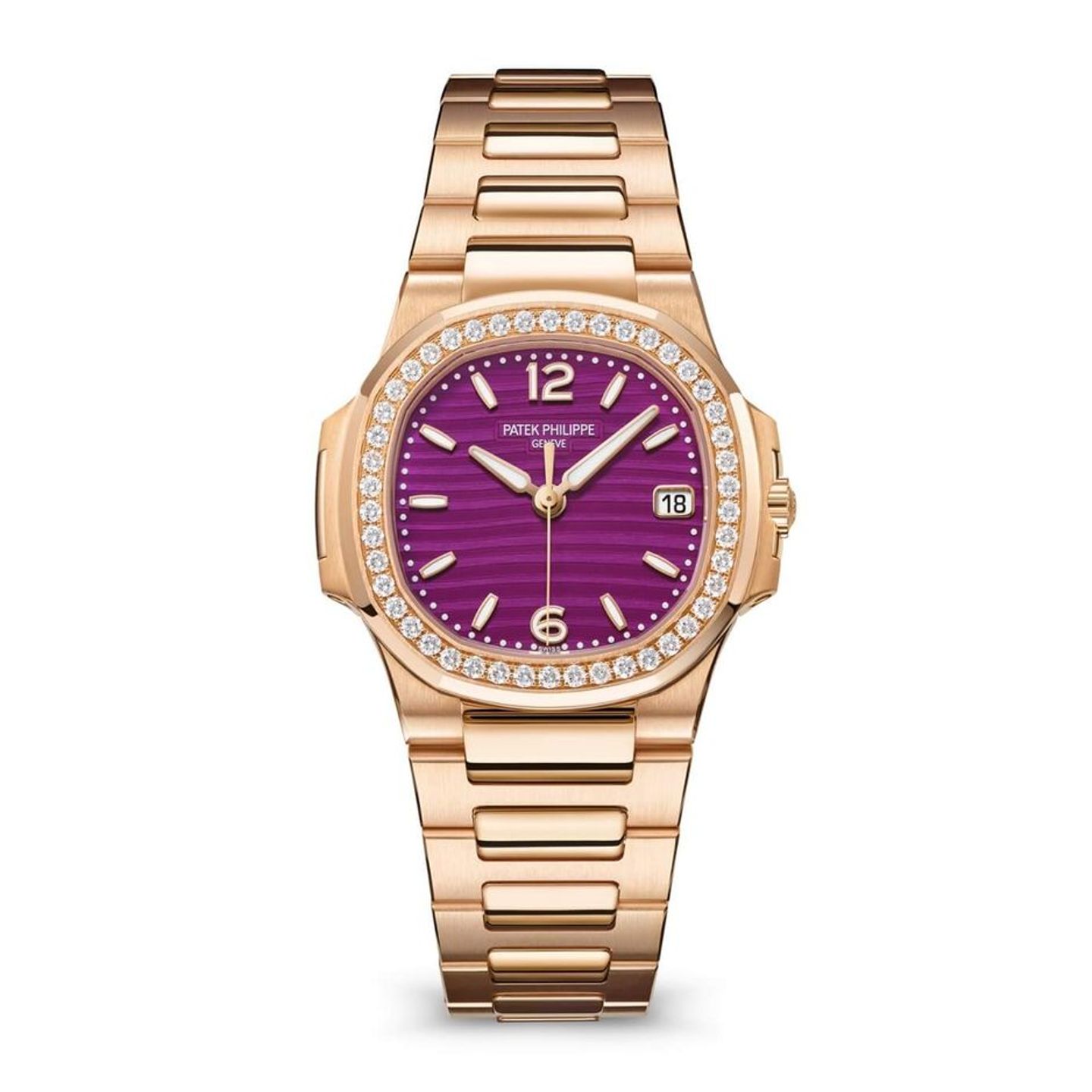 Patek Philippe Nautilus 7010/1R-013 (2025) - Purple dial 33 mm Rose Gold case (1/1)