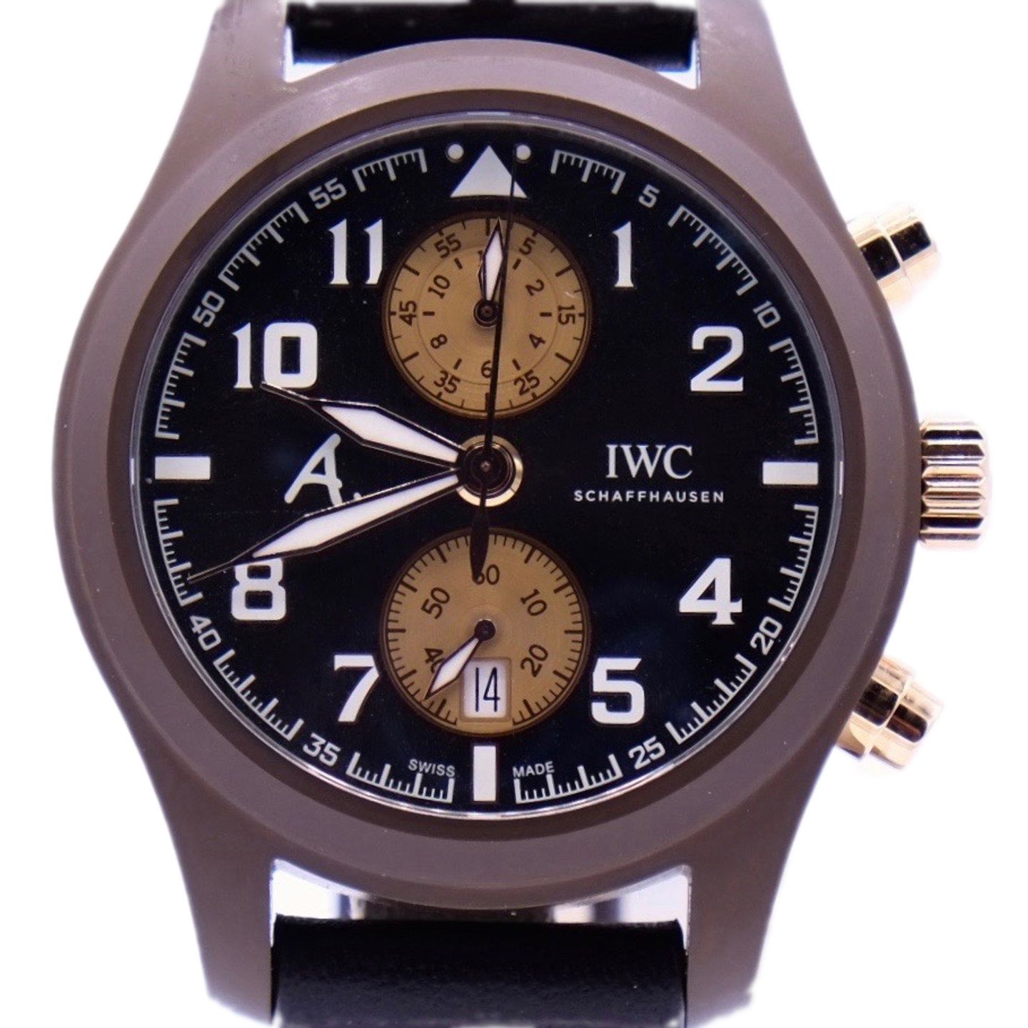 IWC Pilot Chronograph IW388006 (2021) - Brown dial 46 mm Red Gold case (1/1)