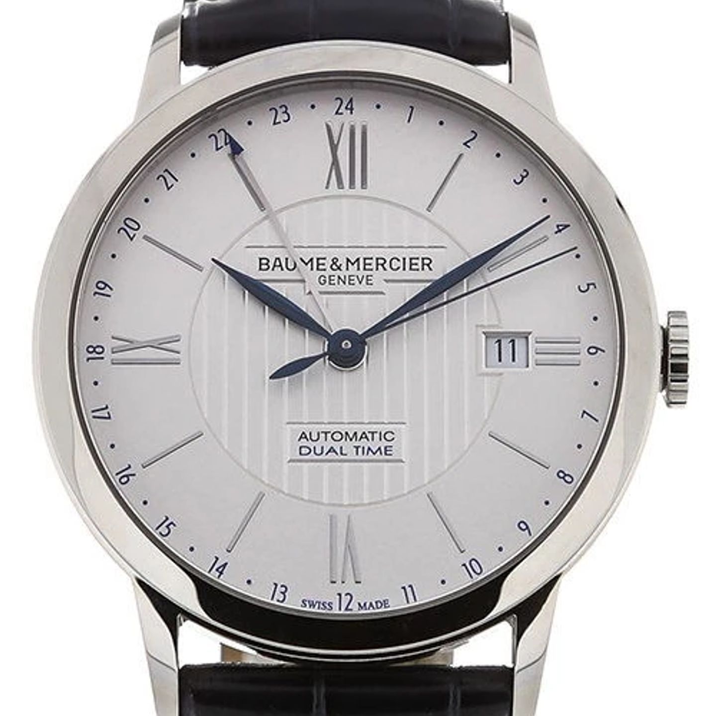 Baume & Mercier Classima M0A10272 (2024) - Wit wijzerplaat 40mm Staal (1/4)