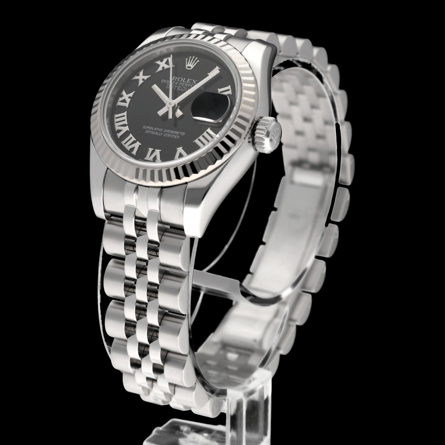 Rolex Lady-Datejust 179174 (2011) - Zwart wijzerplaat 26mm Staal (5/8)