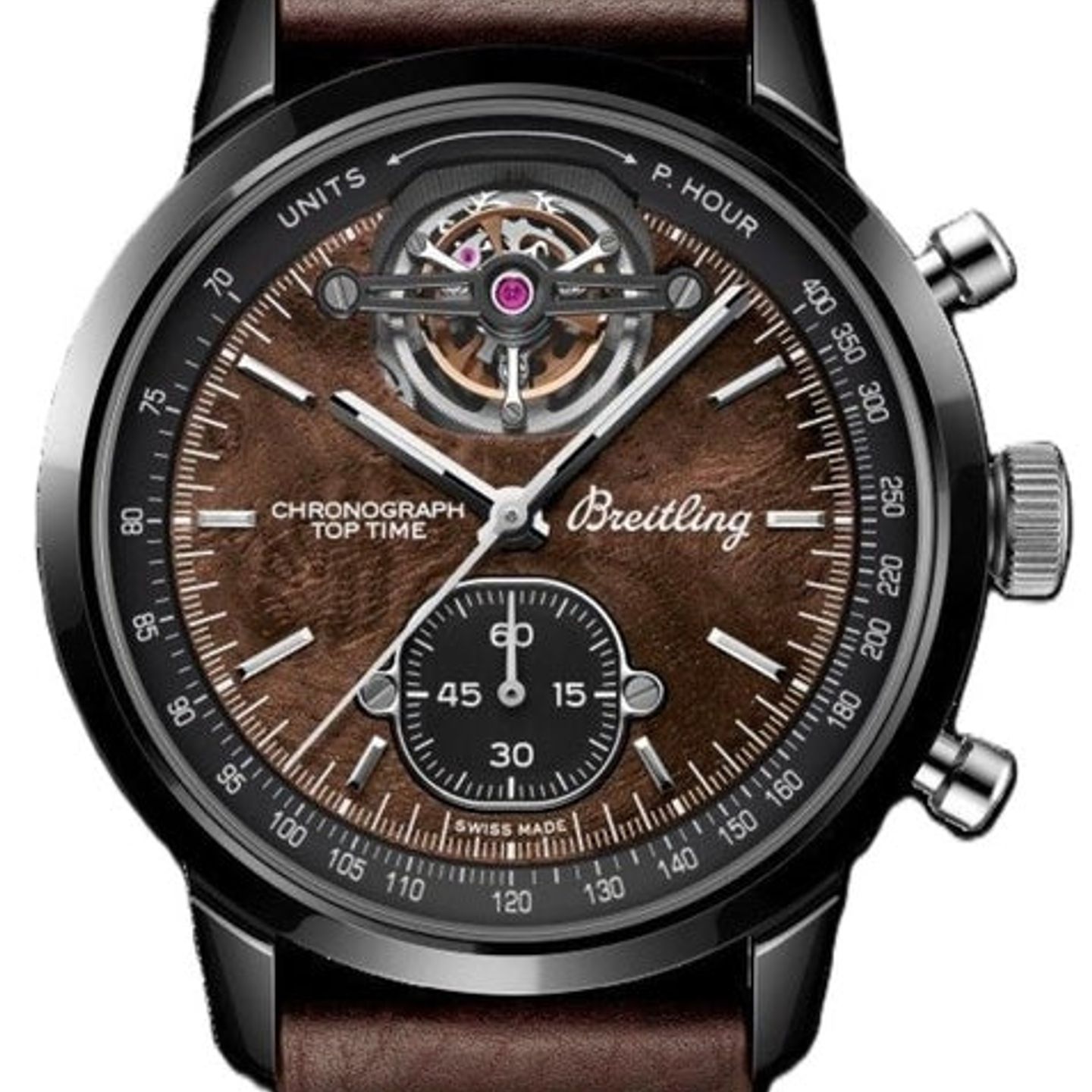 Breitling Top Time SB21252A1Q1X1 (2025) - Brown dial 44 mm Ceramic case (1/1)