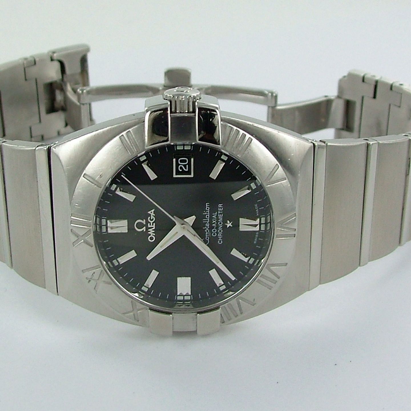 Omega Constellation Double Eagle - (Unknown (random serial)) - Black dial 38 mm Steel case (1/6)