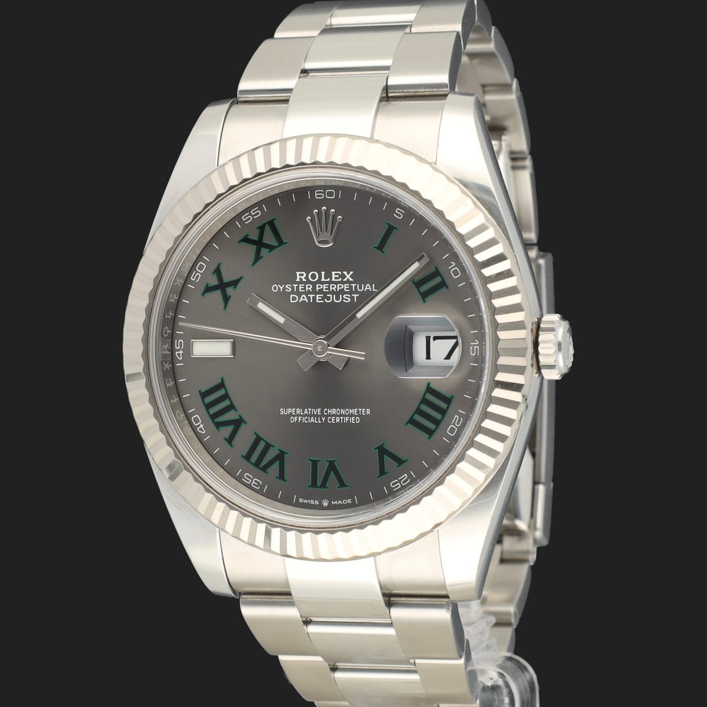 Rolex Datejust 41 126334 (2021) - Grijs wijzerplaat 41mm Staal (1/8)