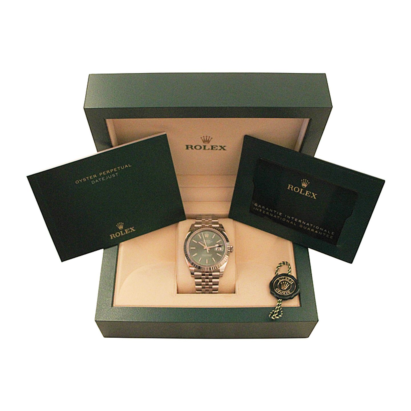 Rolex Datejust 41 126334 (2024) - Groen wijzerplaat 41mm Staal (4/4)