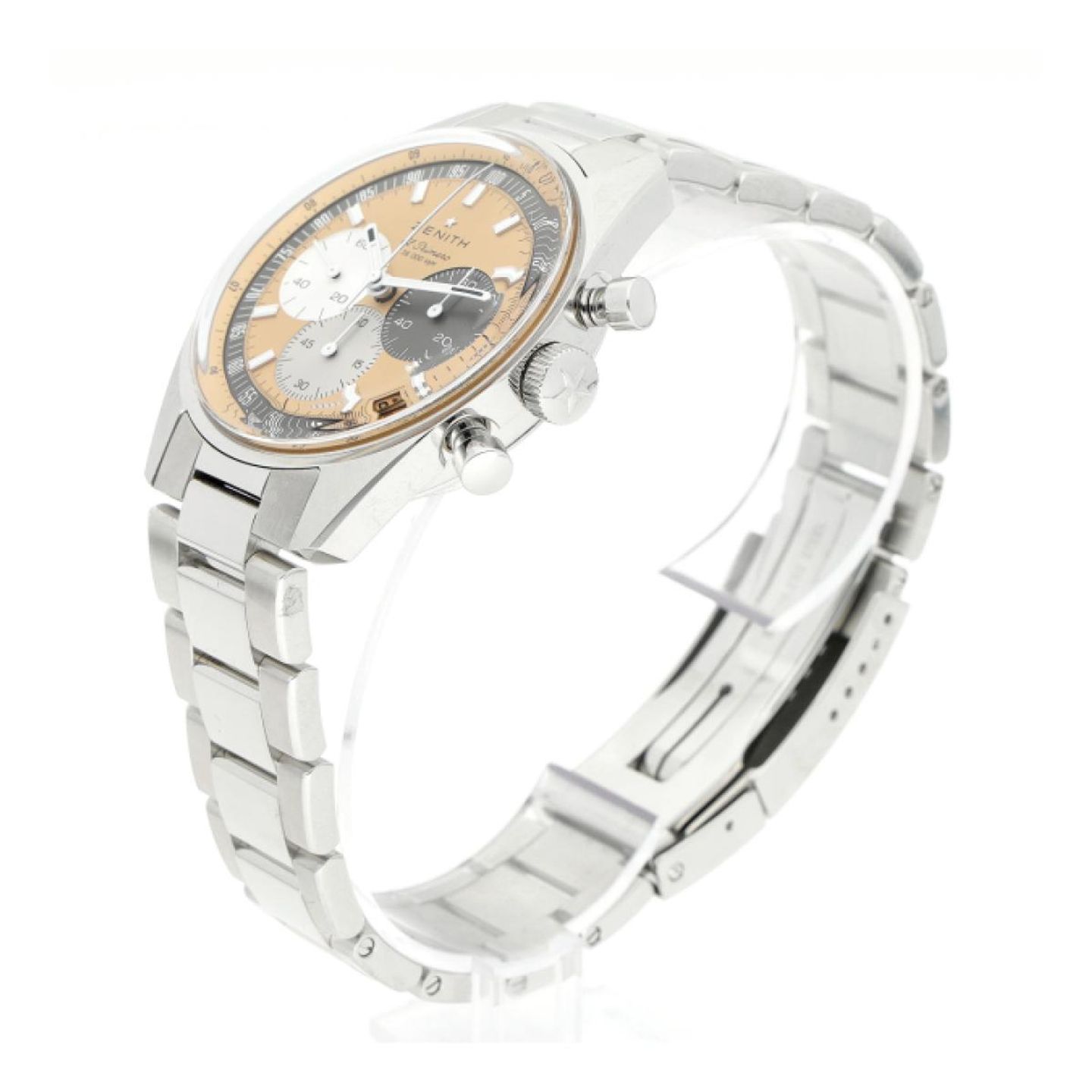 Zenith Chronomaster Original 03.3201.0600/18.M3200 (2022) - Roze wijzerplaat 38mm Staal (6/8)