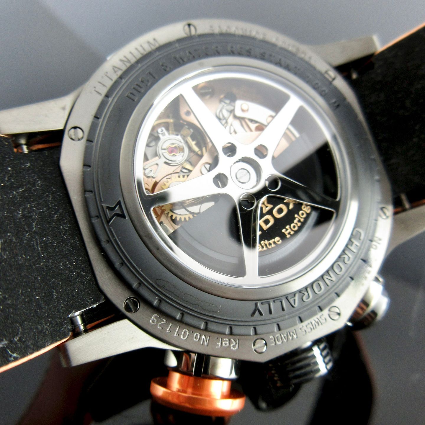 Edox Chronorally 01129-TGNOCO-GNO (2024) - Zwart wijzerplaat 45mm Titanium (6/8)