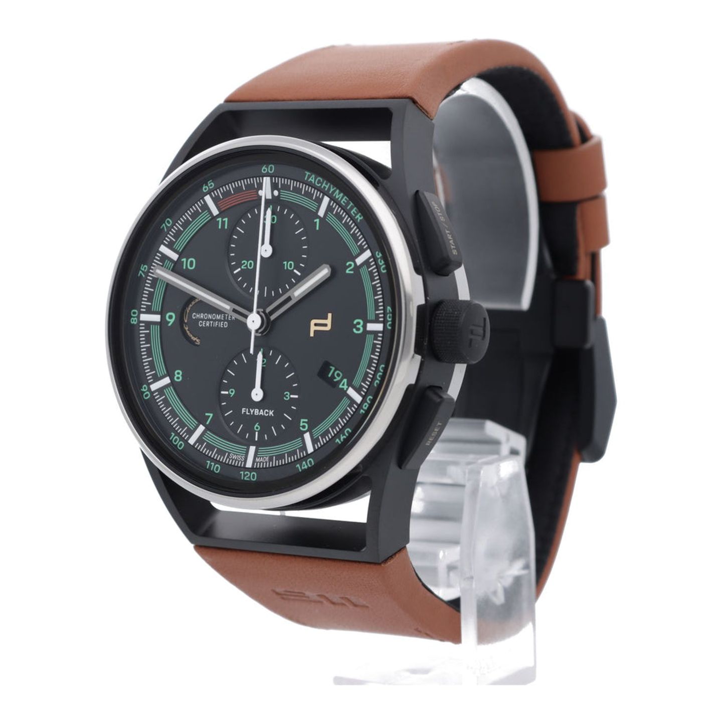 IWC Porsche Design IW3732 (2022) - Zwart wijzerplaat 36mm Titanium (2/7)